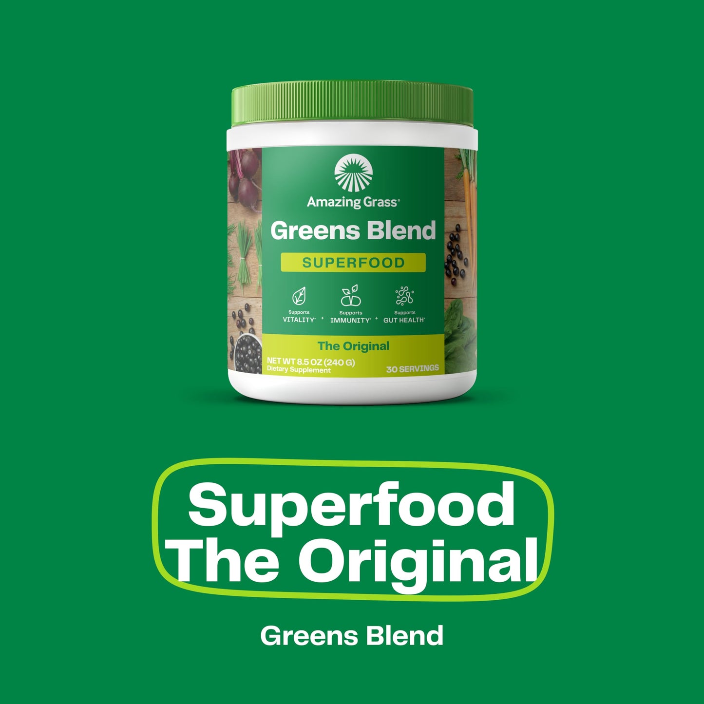 Amazing Grass Greens Superfood Powder Original Bundle 26.9