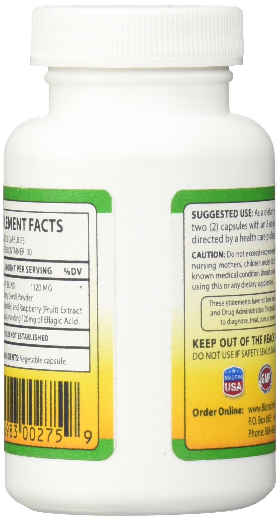 Biotech Nutritions Ellagic Acid Capsule, 60 Capsules