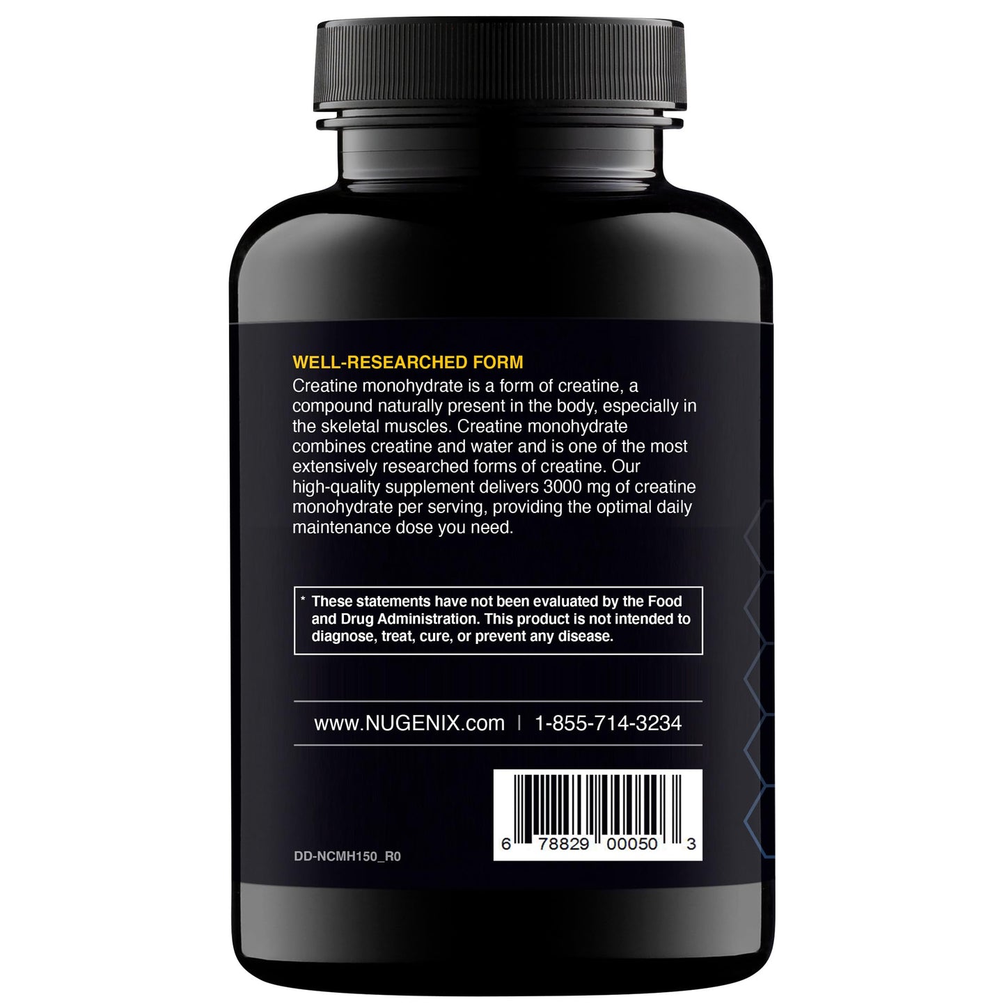 Nugenix Creatine Monohydrate Supplement, Capsule, 300 Count