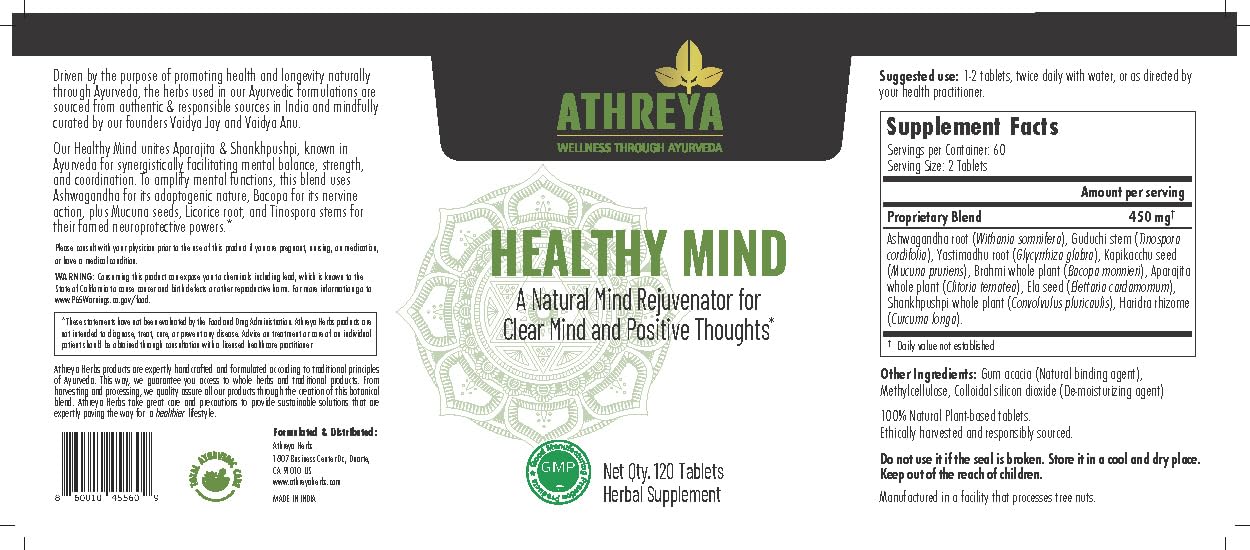 Athreya Healthy Mind Tablets 120 Tablets
