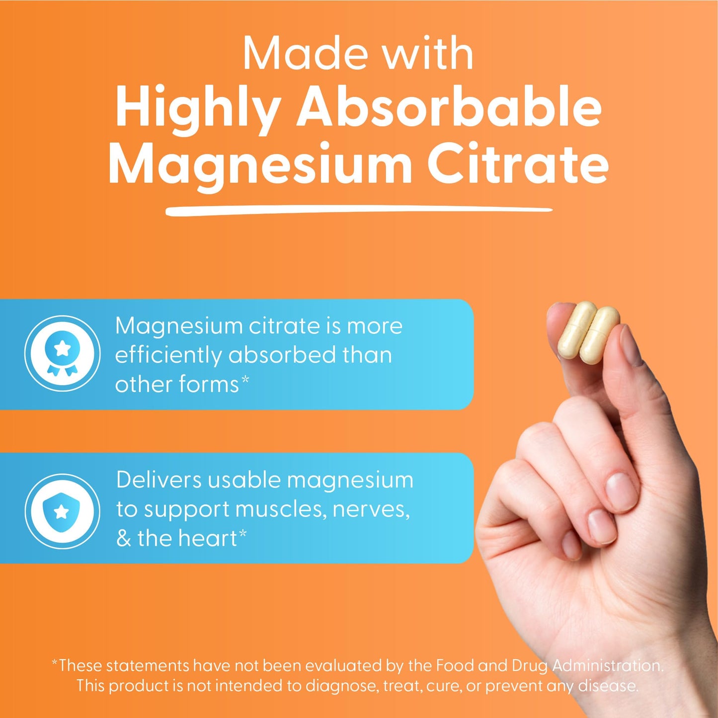Doctor's Best Magnesium Citrate Supplement 125 mg, 120 Capsules