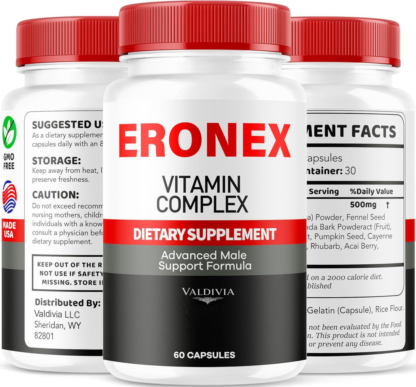 Valdivia Eronex Vitamin Complex Capsules, 60 Count