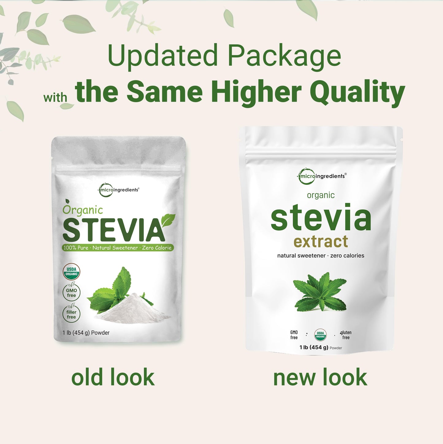 Micro Ingredients Pure Organic Stevia Powder, 16 Ounce