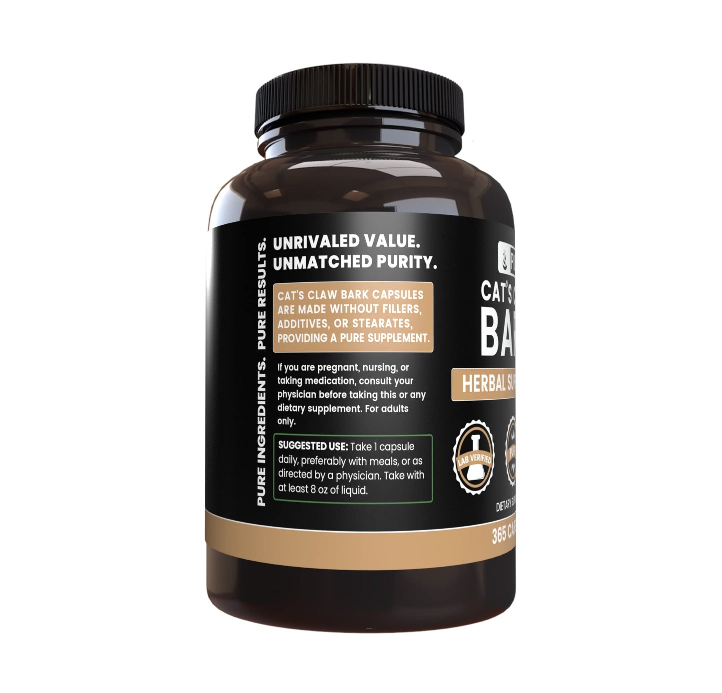 Pure Original Ingredients Cat's Claw Bark Capsules 365