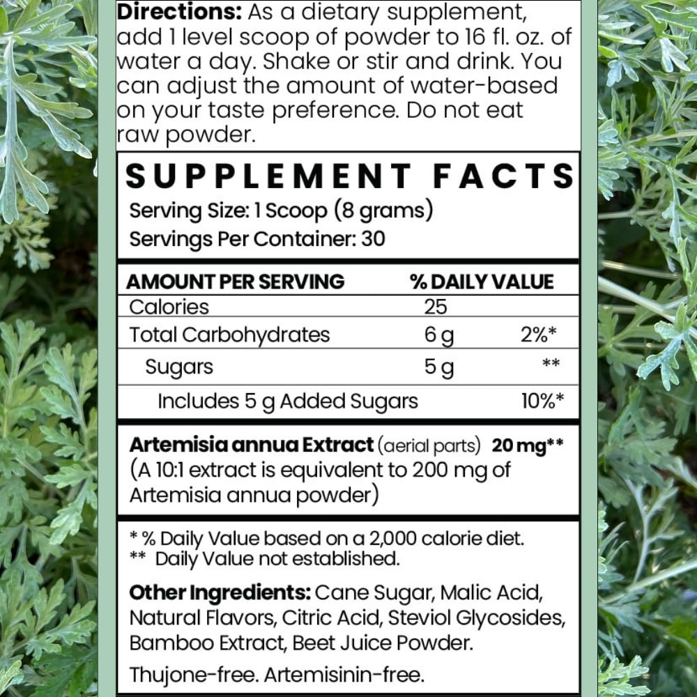 Twig & Leaf Artemisia Annua Sweet Wormwood Herbal Powder, 8.5 oz