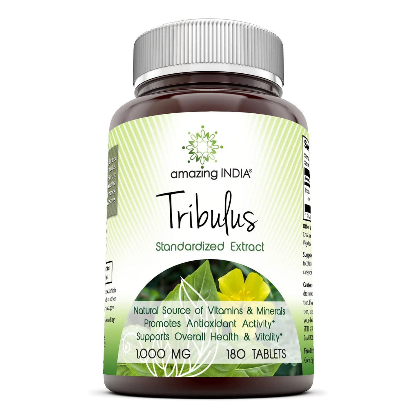 Amazing India Tribulus Extract Dietary Supplement Tablets 180