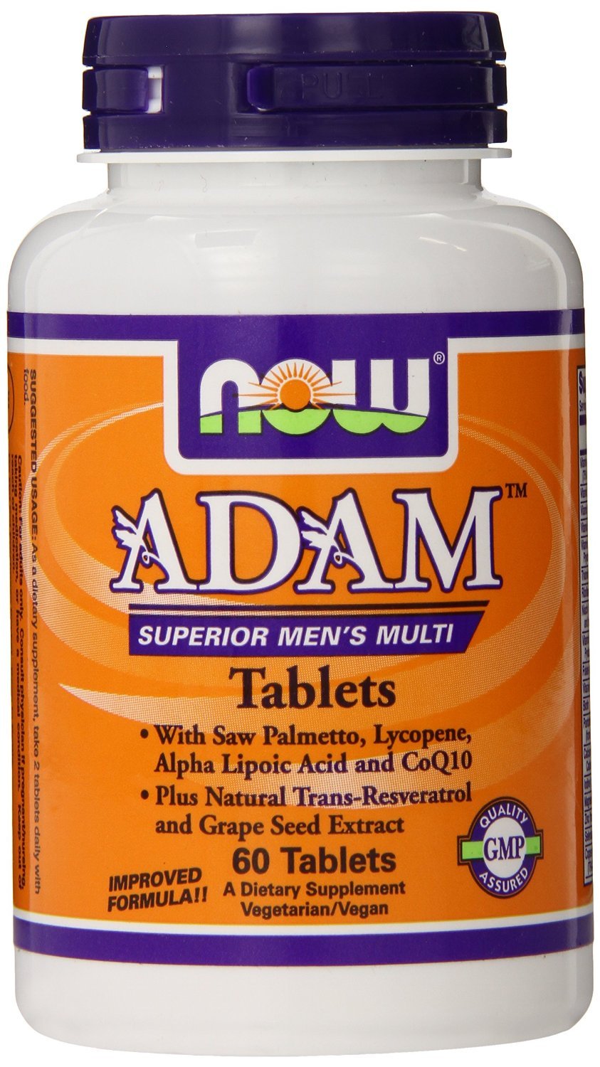 NOW Foods ADAM Superior Men's Multiple Vitamin Tablet 180 Tablets