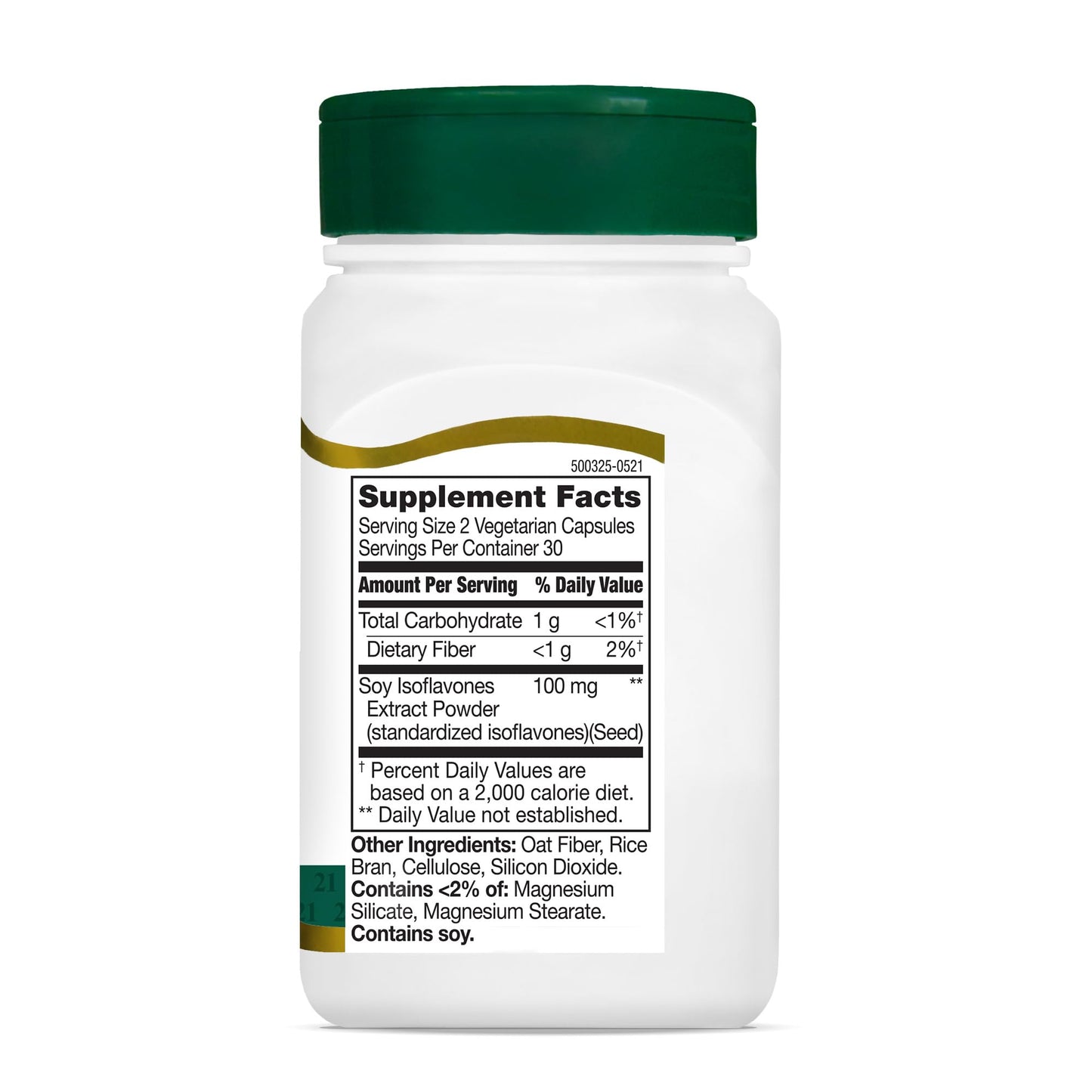 21st Century Soy Isoflavones Veg Capsules, 60 Count