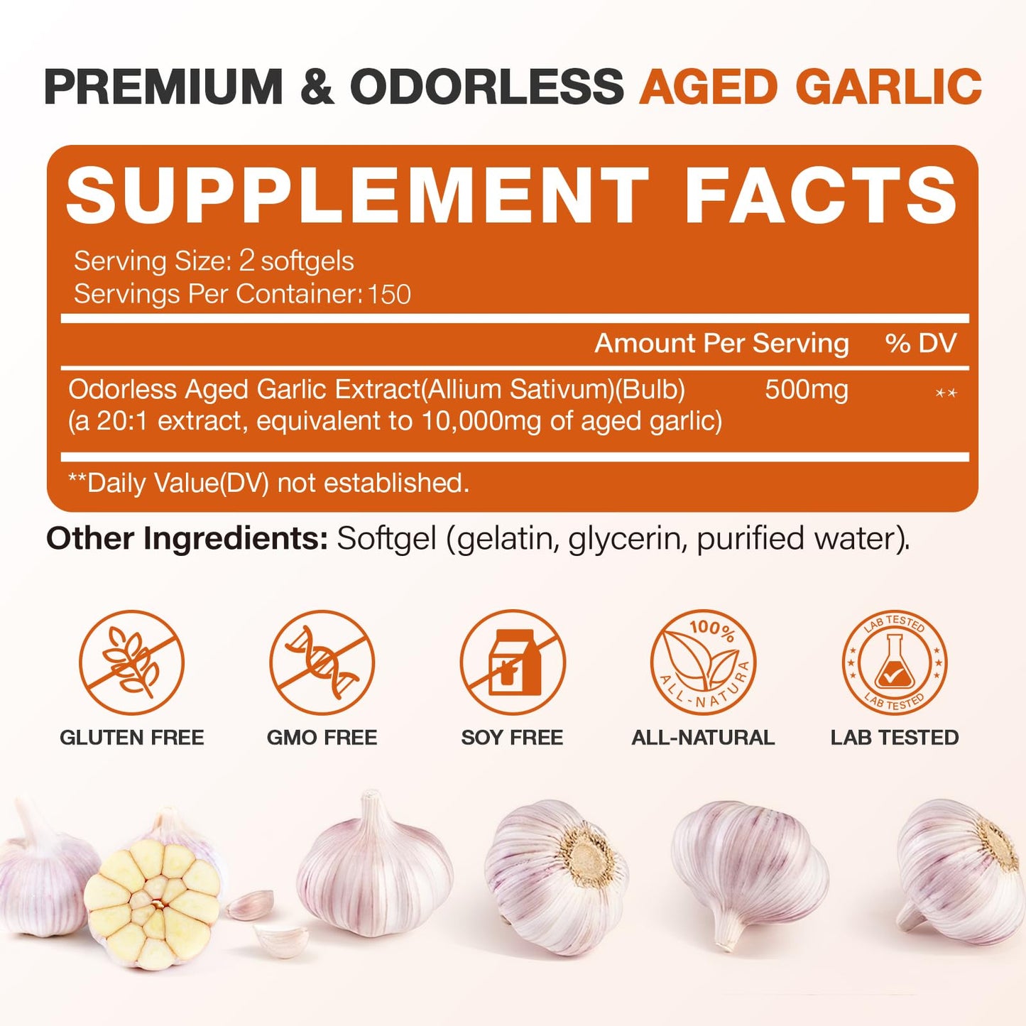 GRNSECVE Aged Garlic Extract Softgels 300