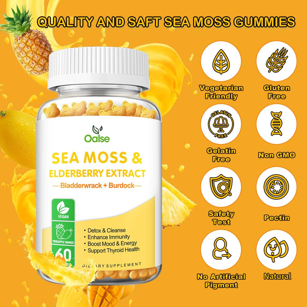 OALSE Sea Moss Gummies 120 Count