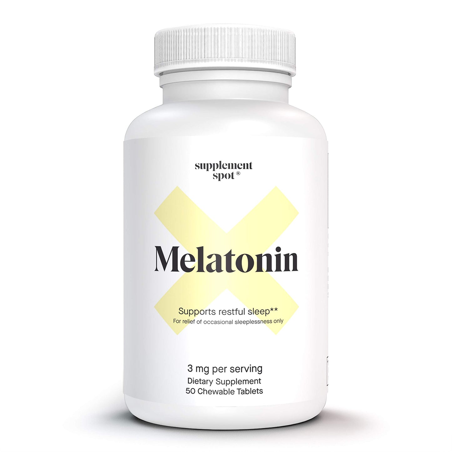 Supplement Spot Pure Melatonin 3mg Tablets, 180 Tablets