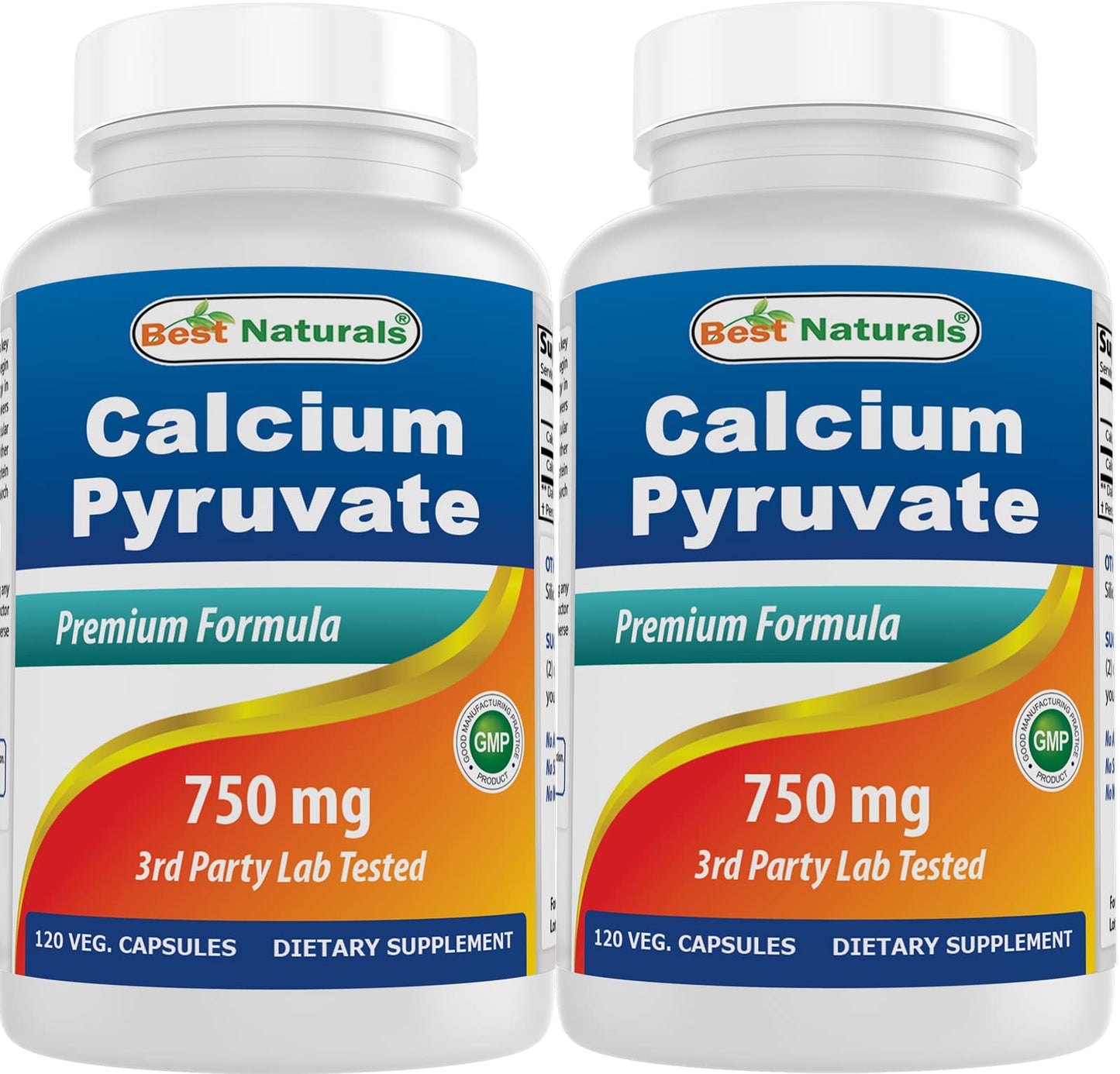 Best Naturals Calcium Pyruvate 750 mg Capsules 240 Count