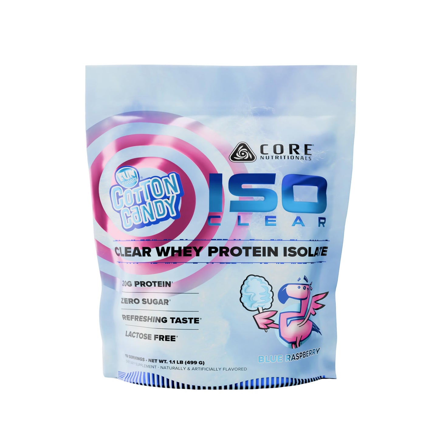 Core Nutritionals Iso Clear Whey Protein Isolate Powder, 17.6 oz