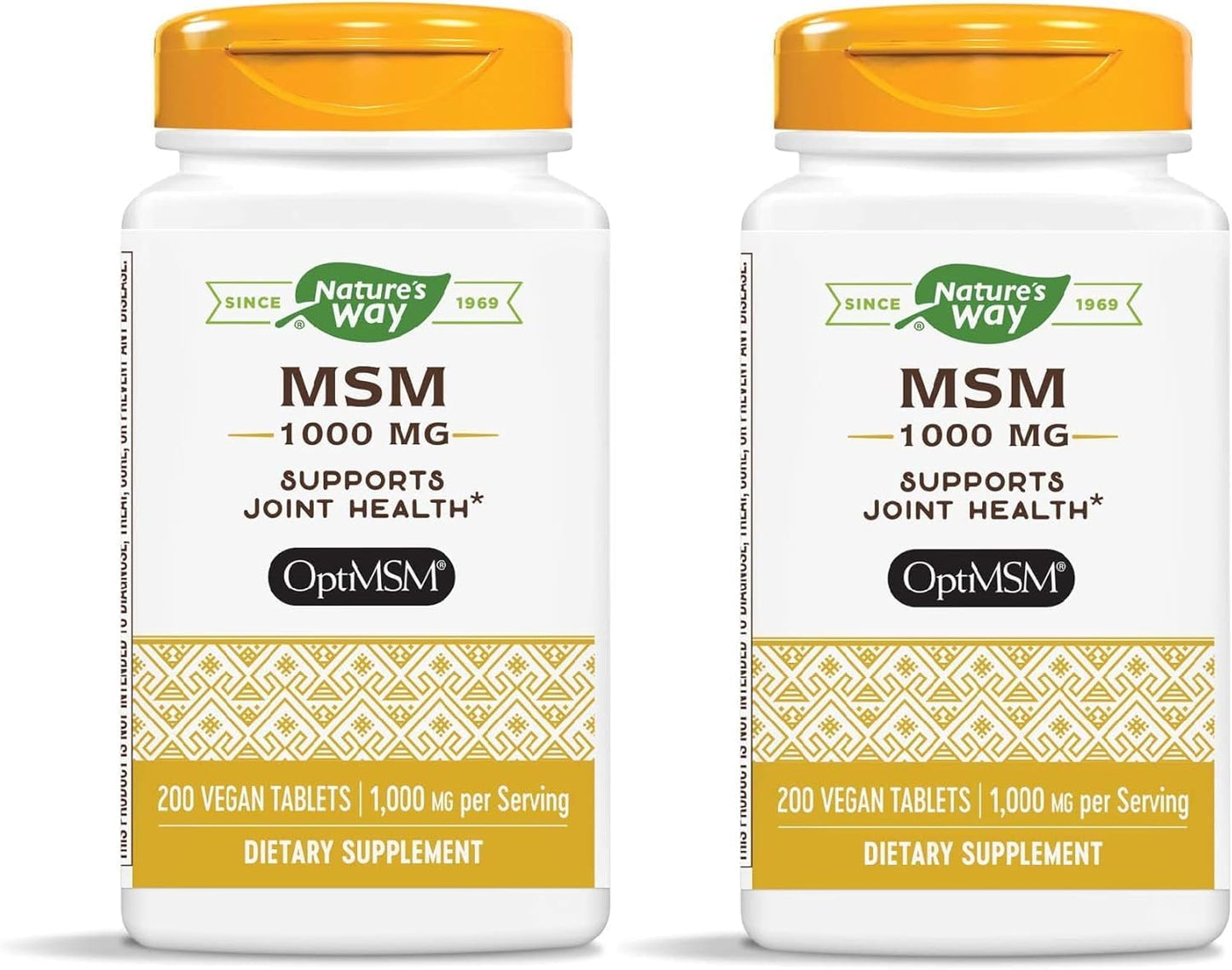 Nature's Way MSM 1000 mg Joint Health Supplement Tablet 200 Tablets
