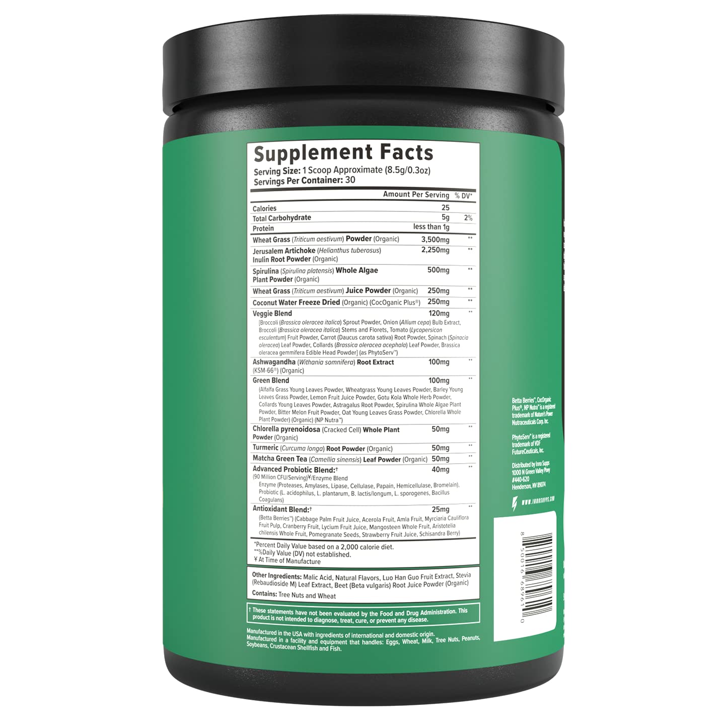 InnoSupps Inno Greens Powder 9.6