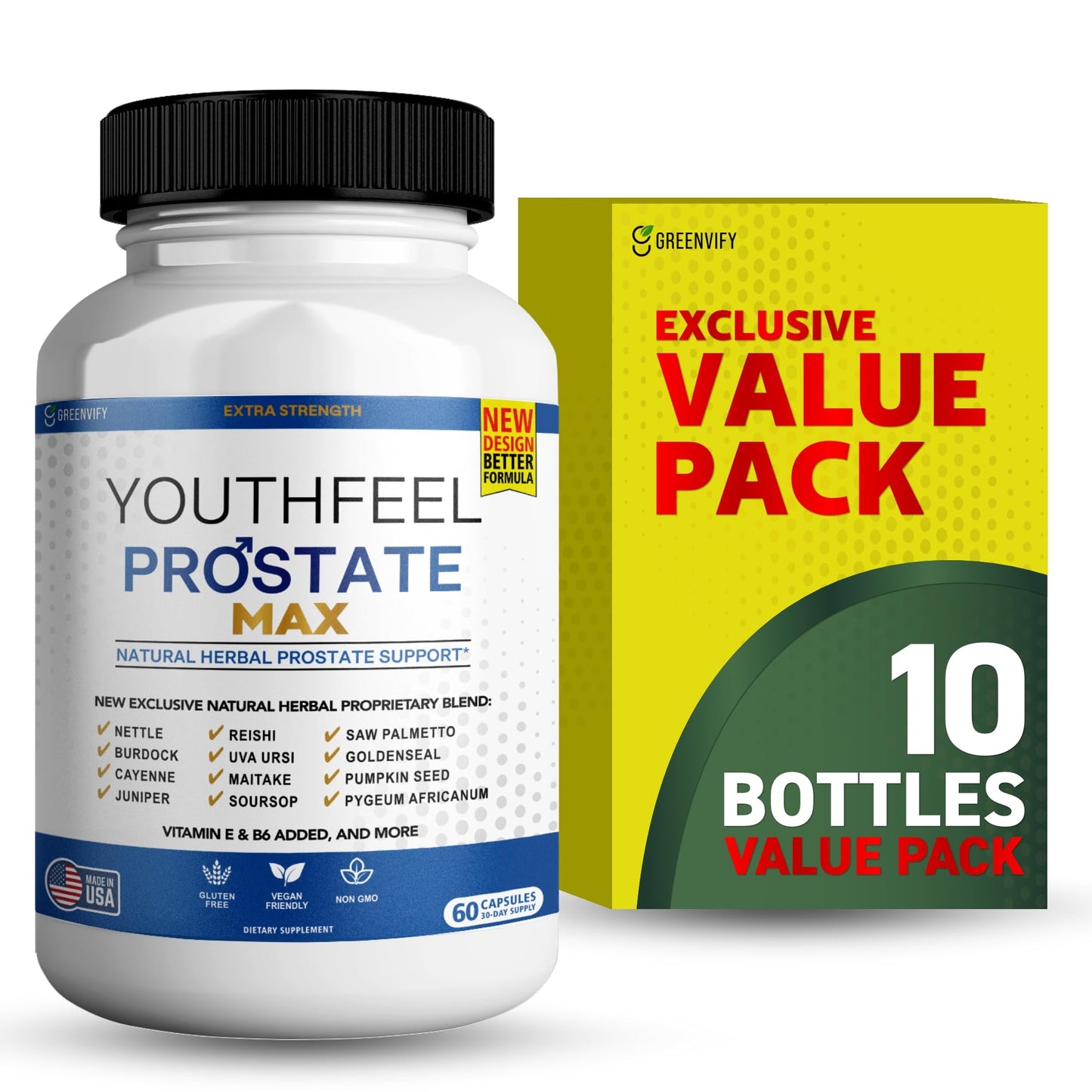 GREENVIFY Youthfeel Prostate Max Capsules 600