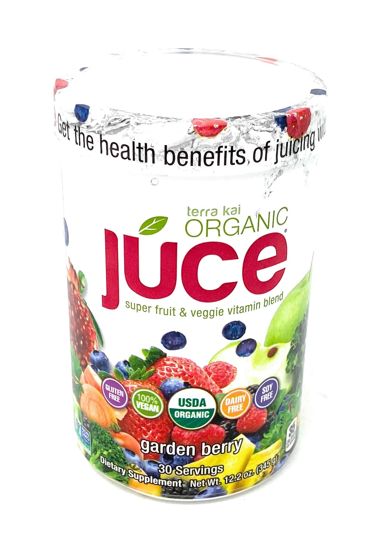 Terra Kai Organics Juce Super Fruit and Veggie Blend Drink Powder 12.2-Ounce