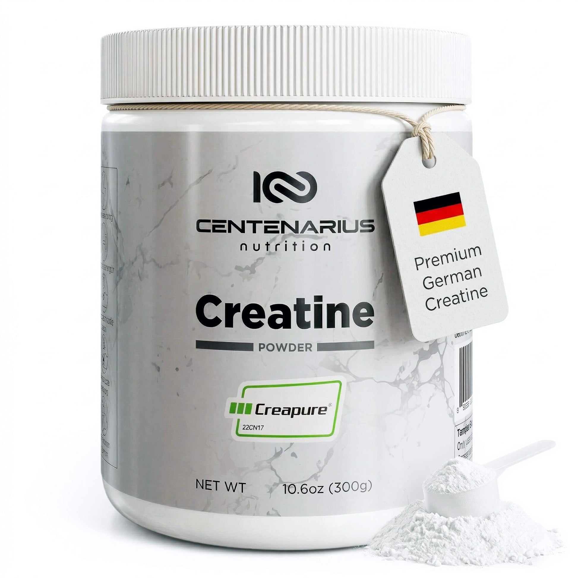 Centenarius Nutrition Creapure Creatine Monohydrate Powder, 10.6 Ounce