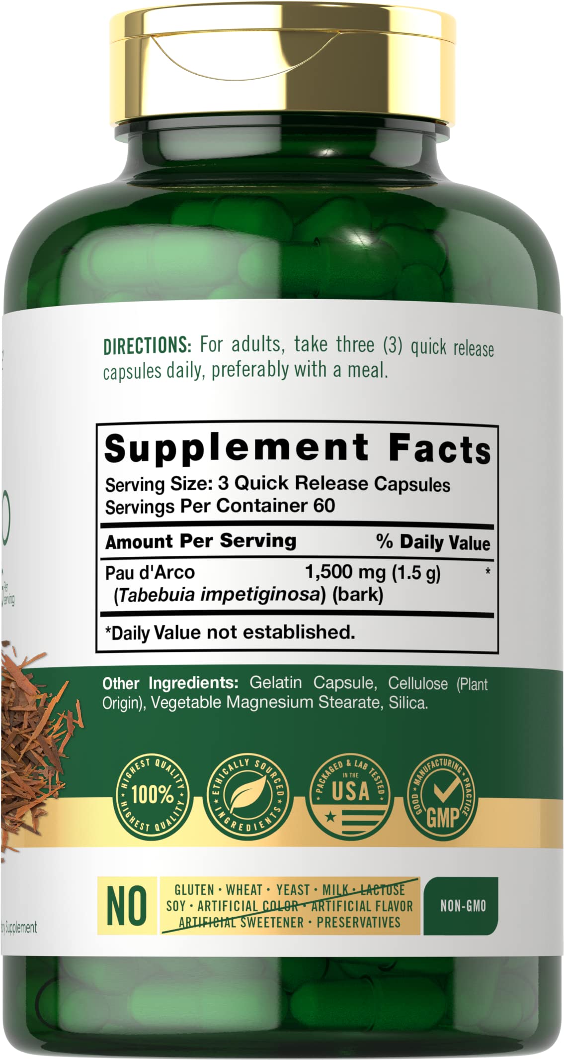 Carlyle PAU D'Arco Capsules 180 Count