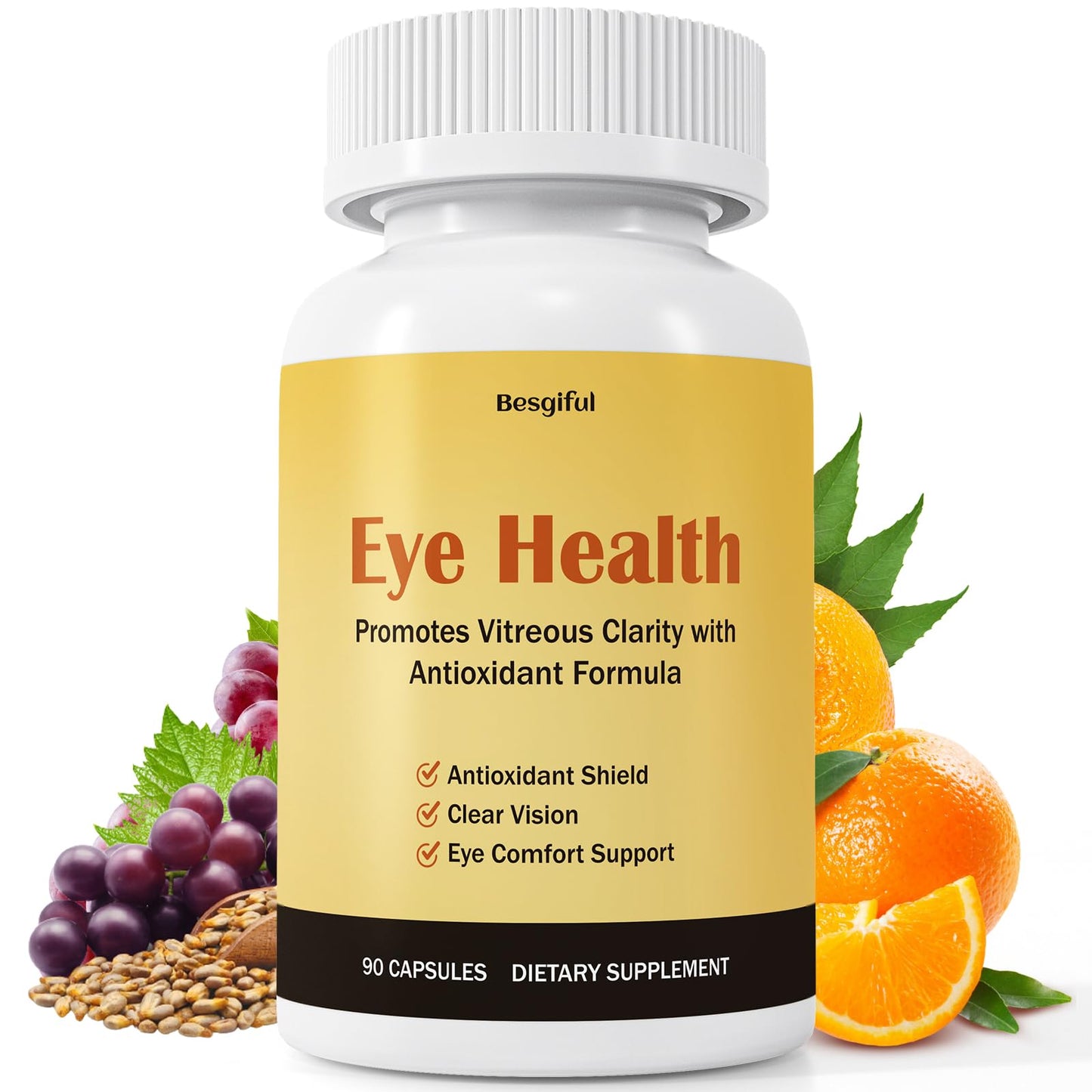Besgiful Eye Supplement for Vitreous Health Capsules, 90