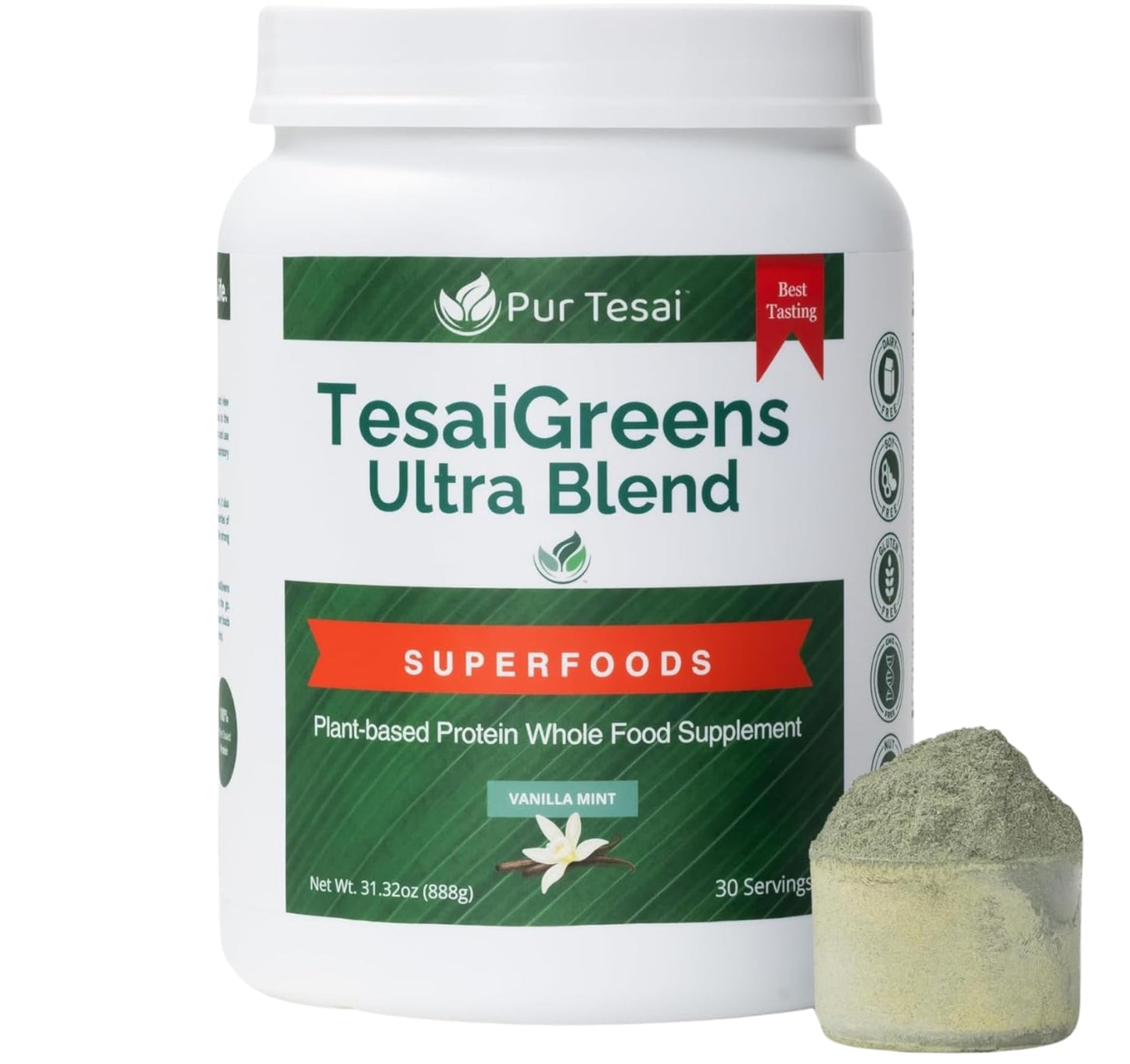 Pur Tesai TesaiGreens Ultra Blend Superfood Nutritional Powder, 31.32 Ounce