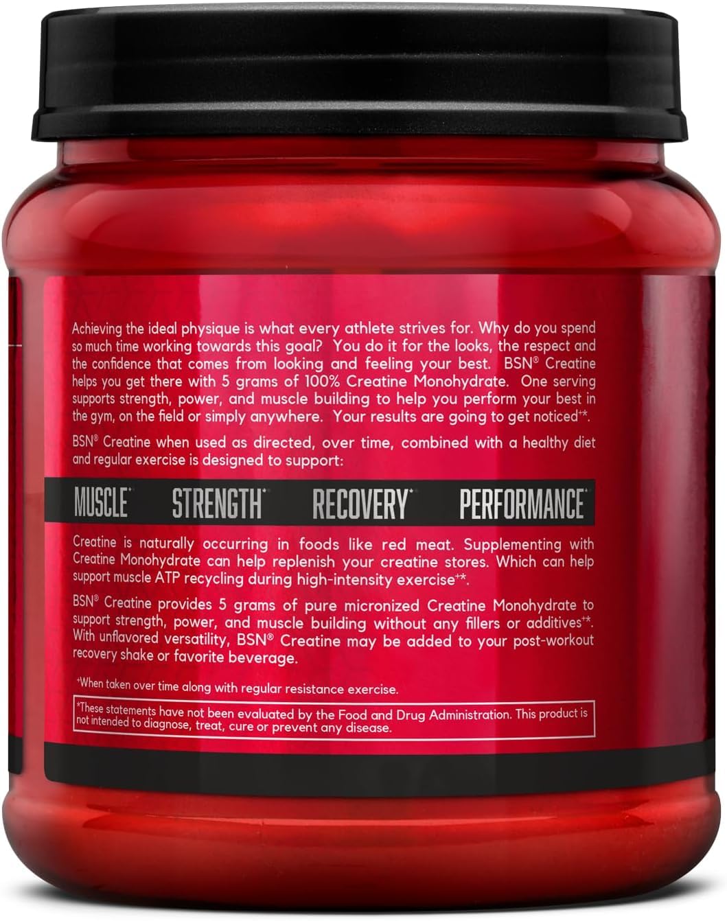 BSN Micronized Creatine Monohydrate Powder, 10.9 oz