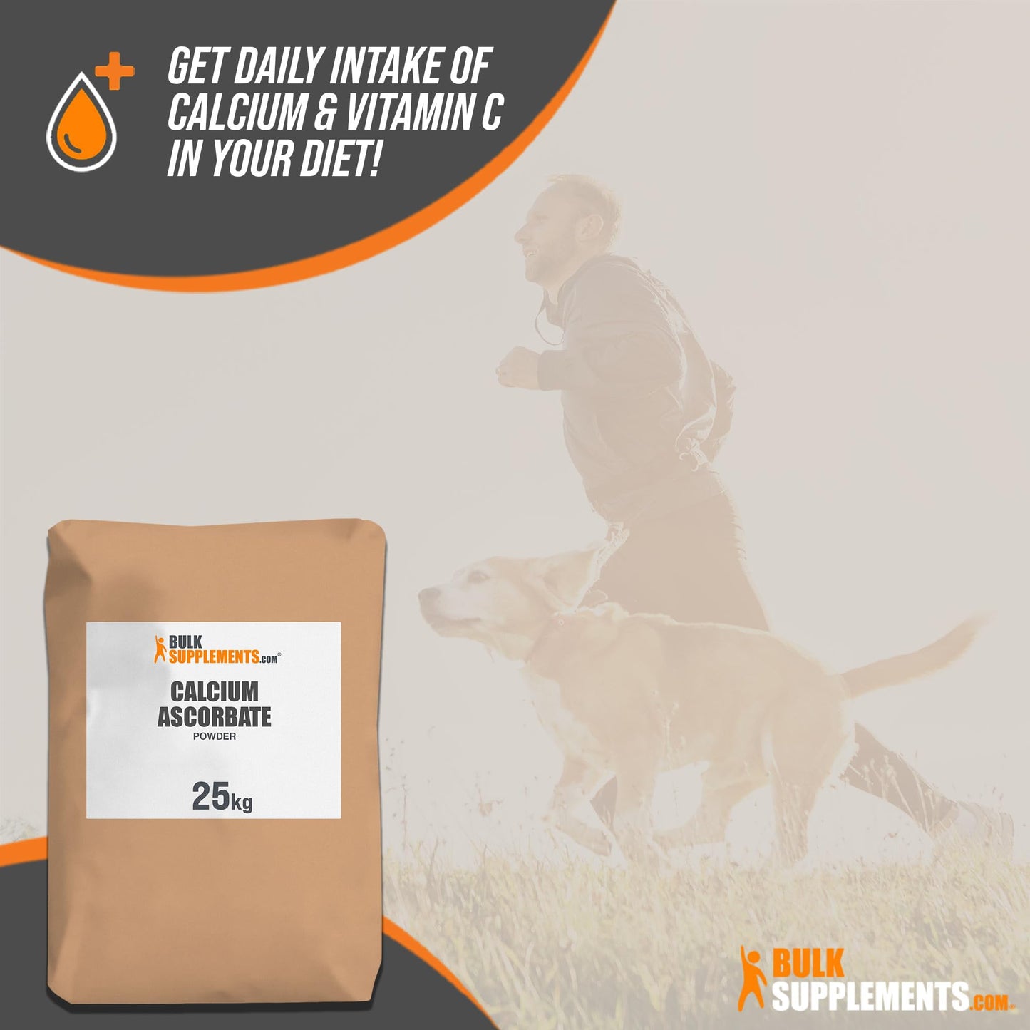 BulkSupplements Calcium Ascorbate Powder, Pack of 1, 25 kg (55 lb)