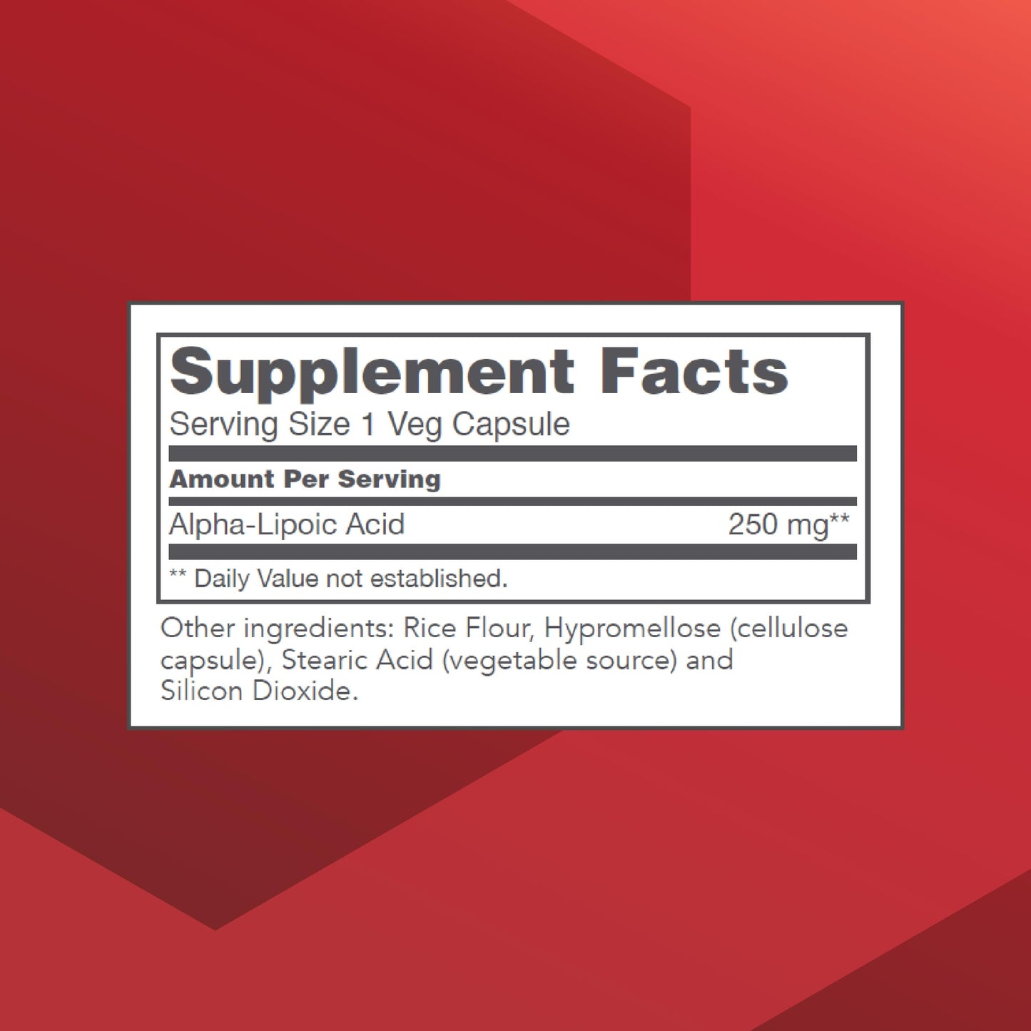 PROTOCOL FOR LIFE BALANCE Alpha Lipoic Acid 250mg Capsule, 90 Count
