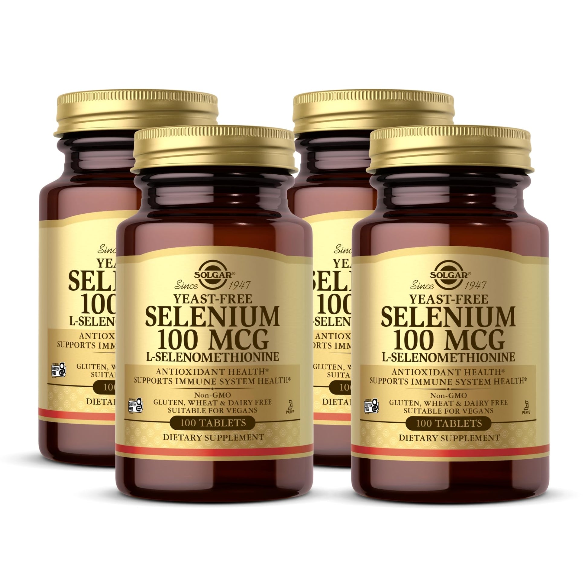 Solgar Yeast-Free Selenium 100 mcg Tablets, 400 Count