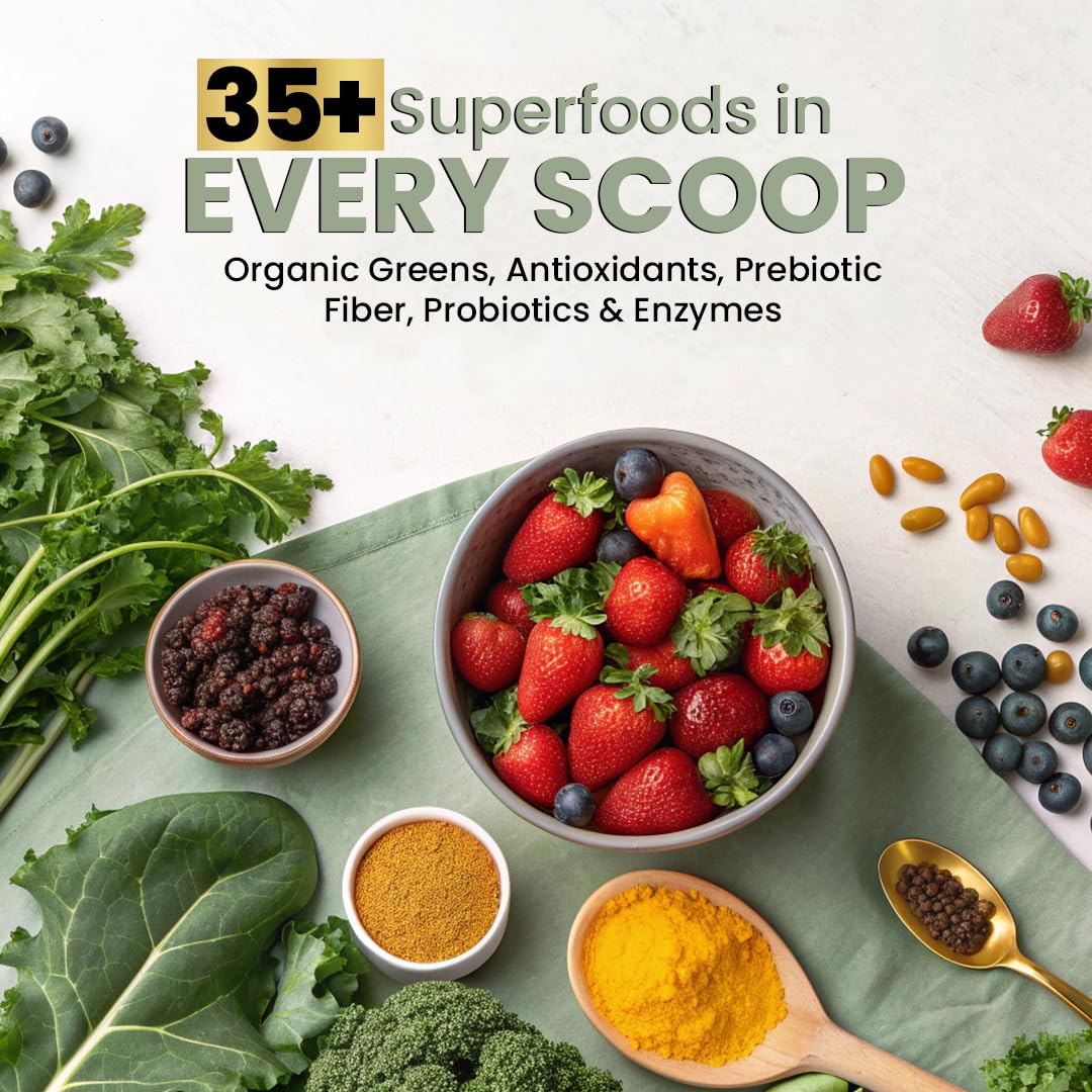 Peacock Max Superfood Reds & Greens Powder, 23.28 oz (Pack of 2)