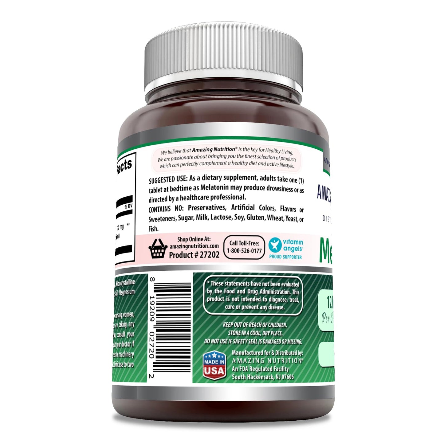 Amazing Nutrition Melatonin Supplement 1 Tablet