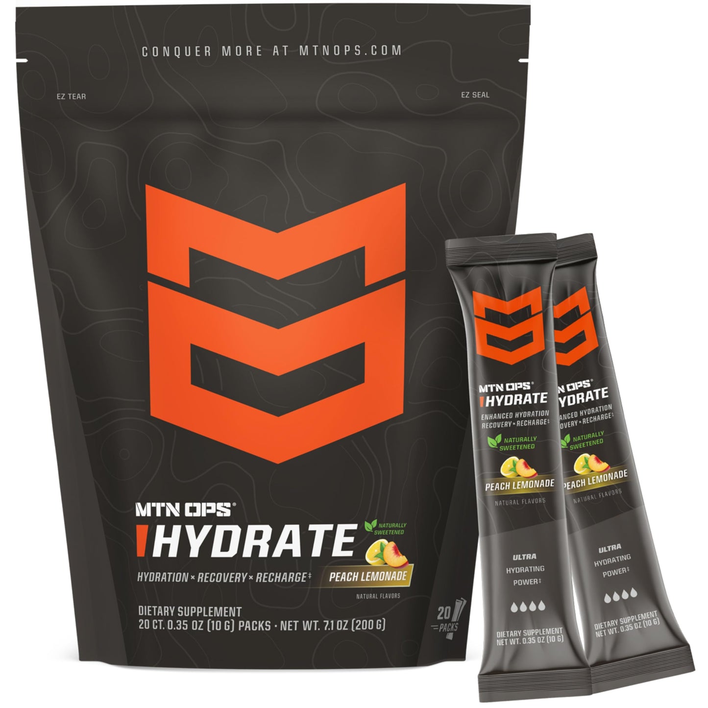 MTN OPS Hydrate Sugar Free Electrolyte Packets Powder 5.6