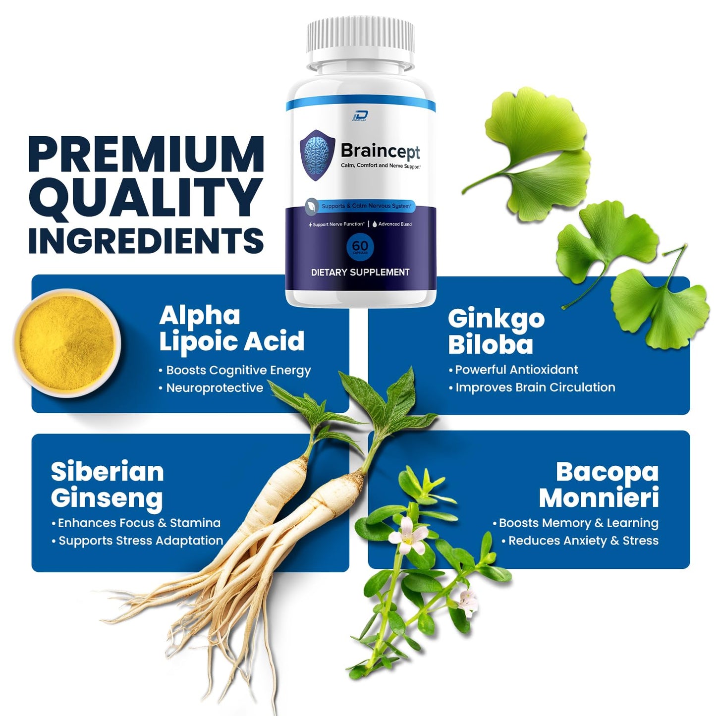 Indelo Braincept Advanced Formula Supplement Capsules 180