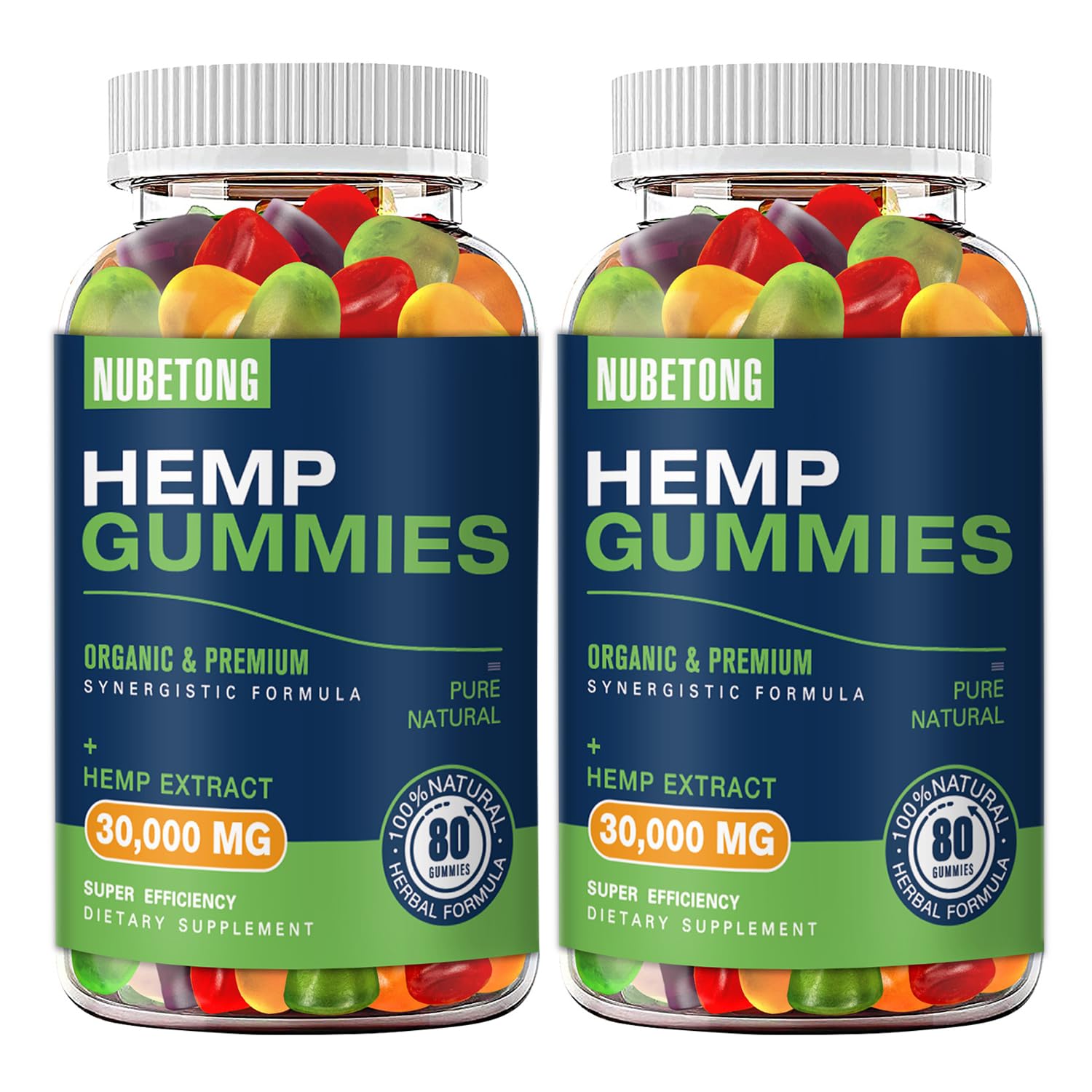 Nubetong Extra Strength Hemp Gummies, 160 Gummies