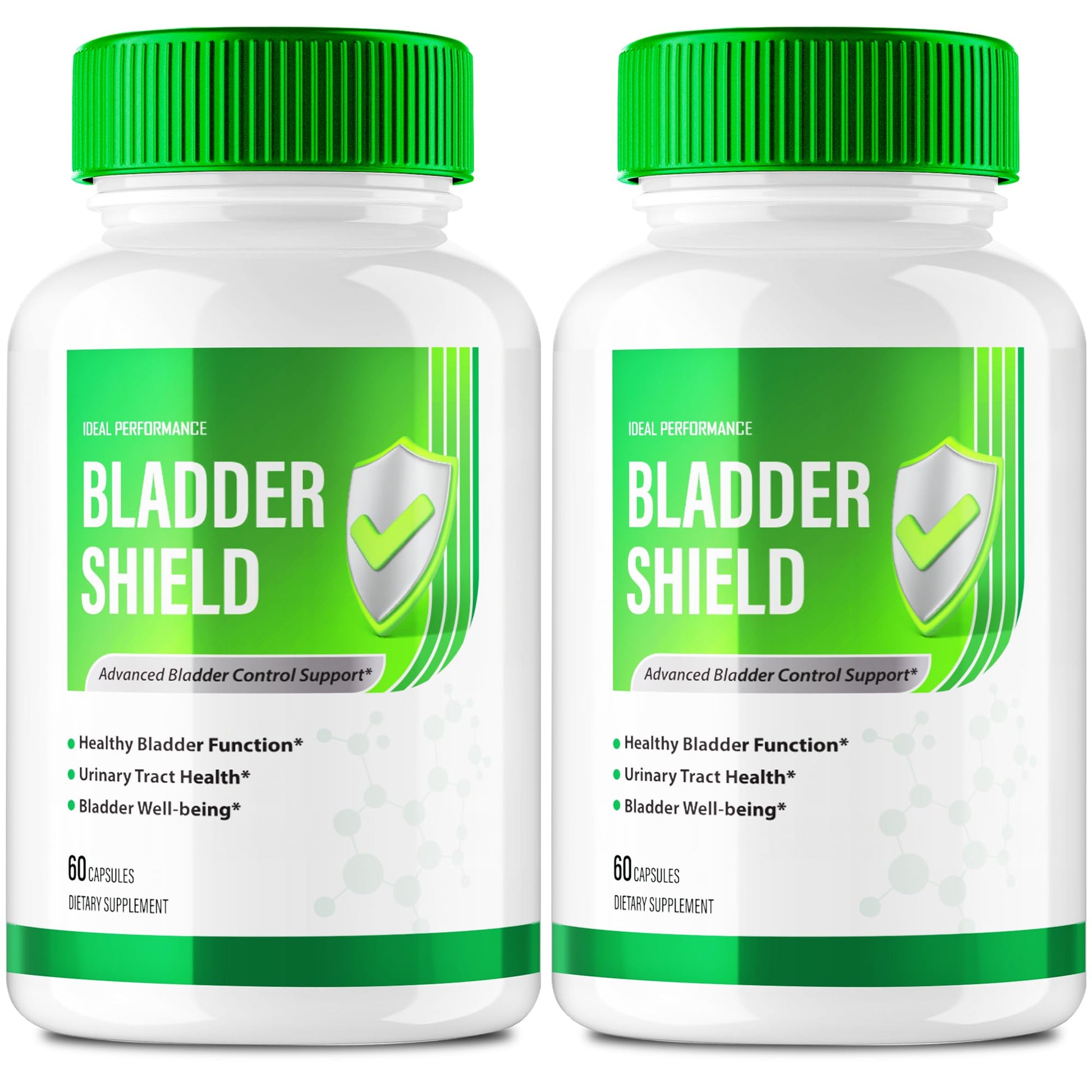 IDEAL PERFORMANCE Bladder Shield Capsules, Advanced Bladder Control Support Supplement - All Natural Urinary Tract Health Formula, 120 Capsules