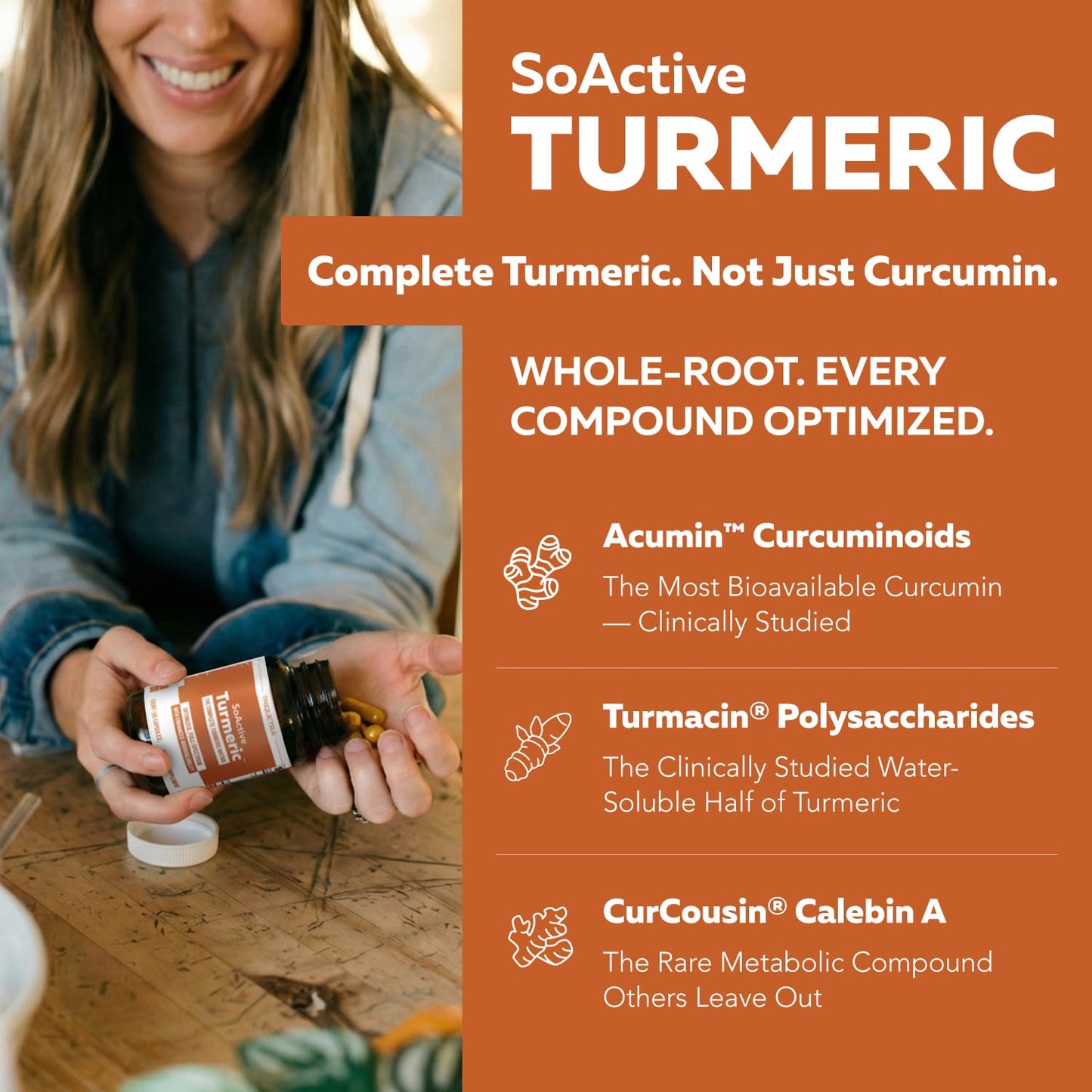 Triquetra Health SoActive Turmeric - Whole Root Matrix 60 Capsules