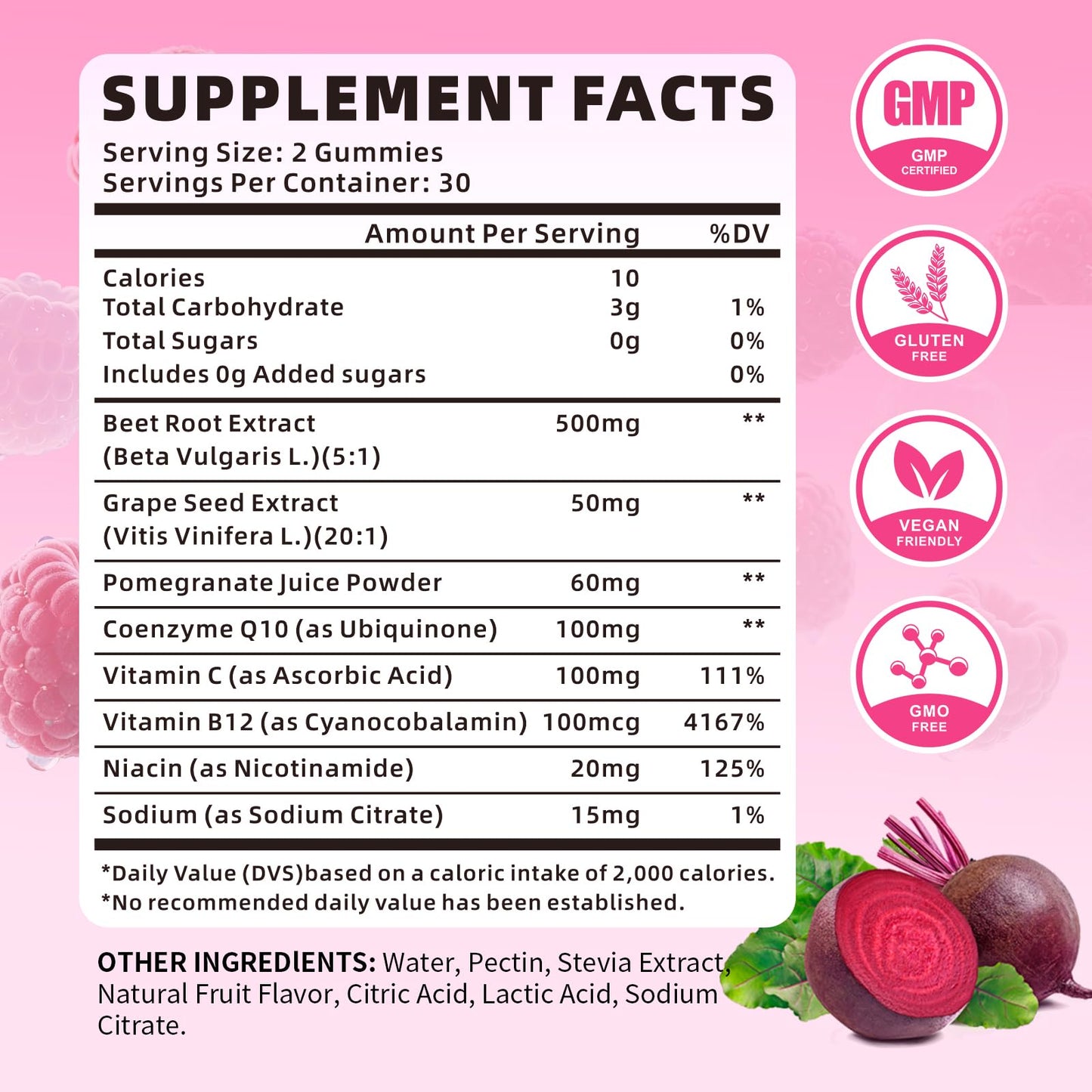 XIAAN Beet Root Gummies Gummy 120 Count