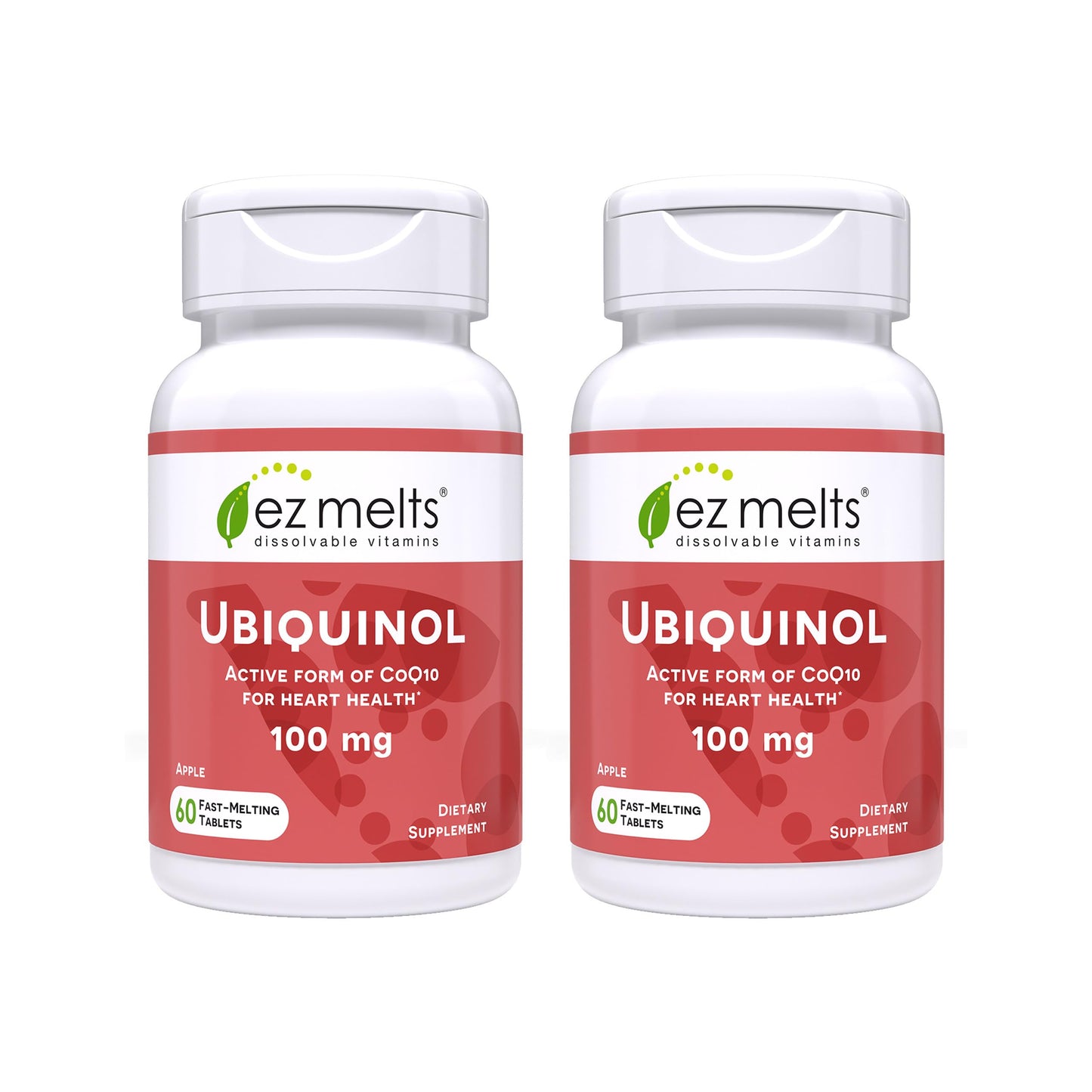 EZ Melts Ubiquinol 100 mg CoQ10 Tablet, 120 Tablets