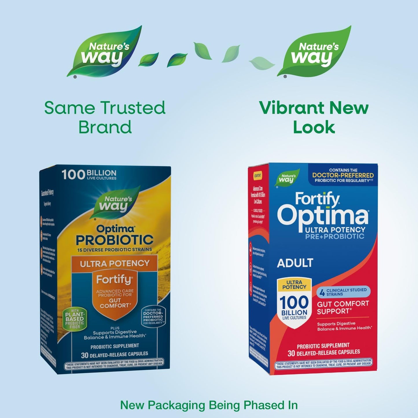 Nature's Way Fortify Optima Probiotic for Adults, 30 Capsules