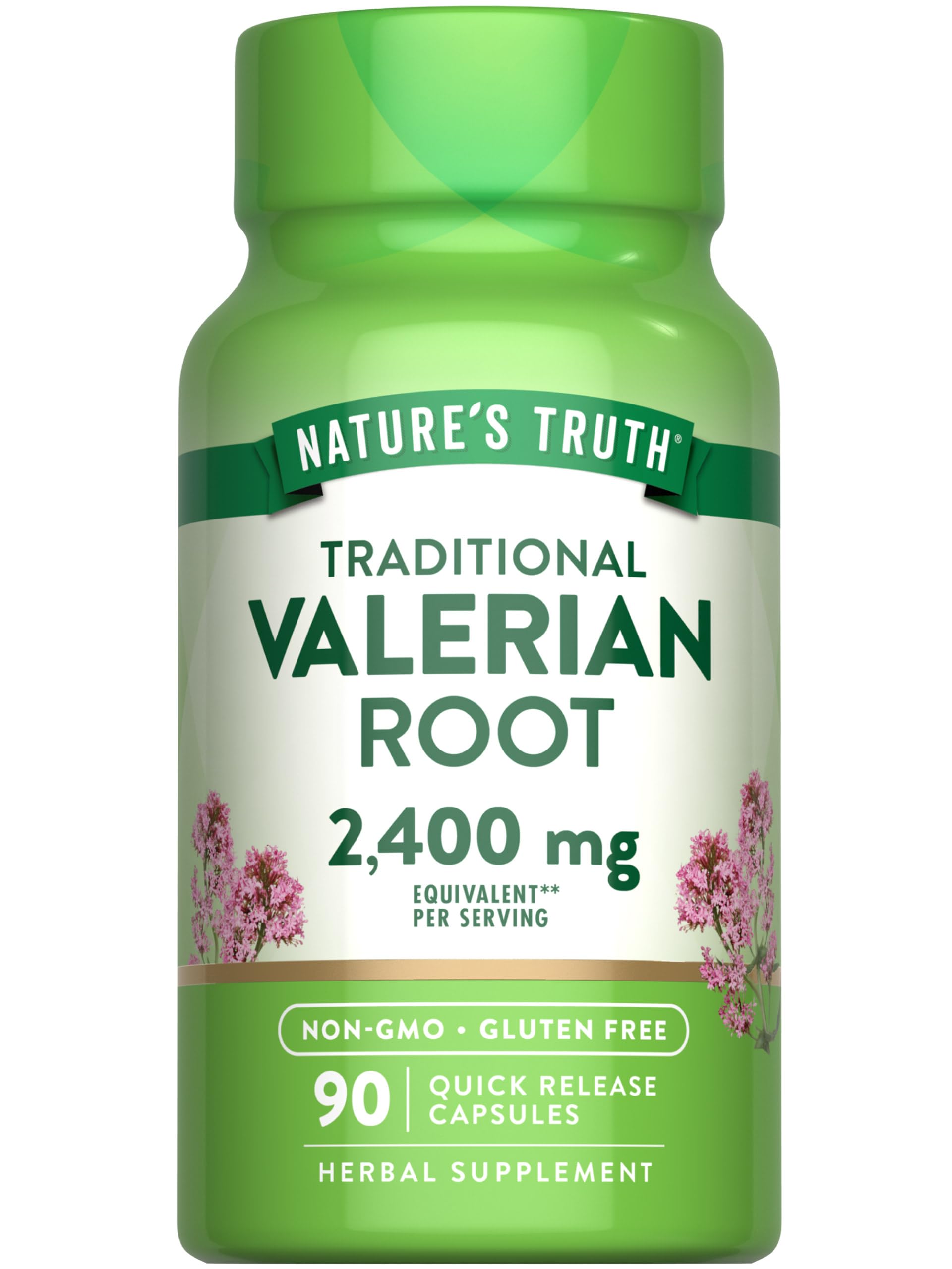 Nature's Truth Valerian Root Capsules 2400mg, 90 Count