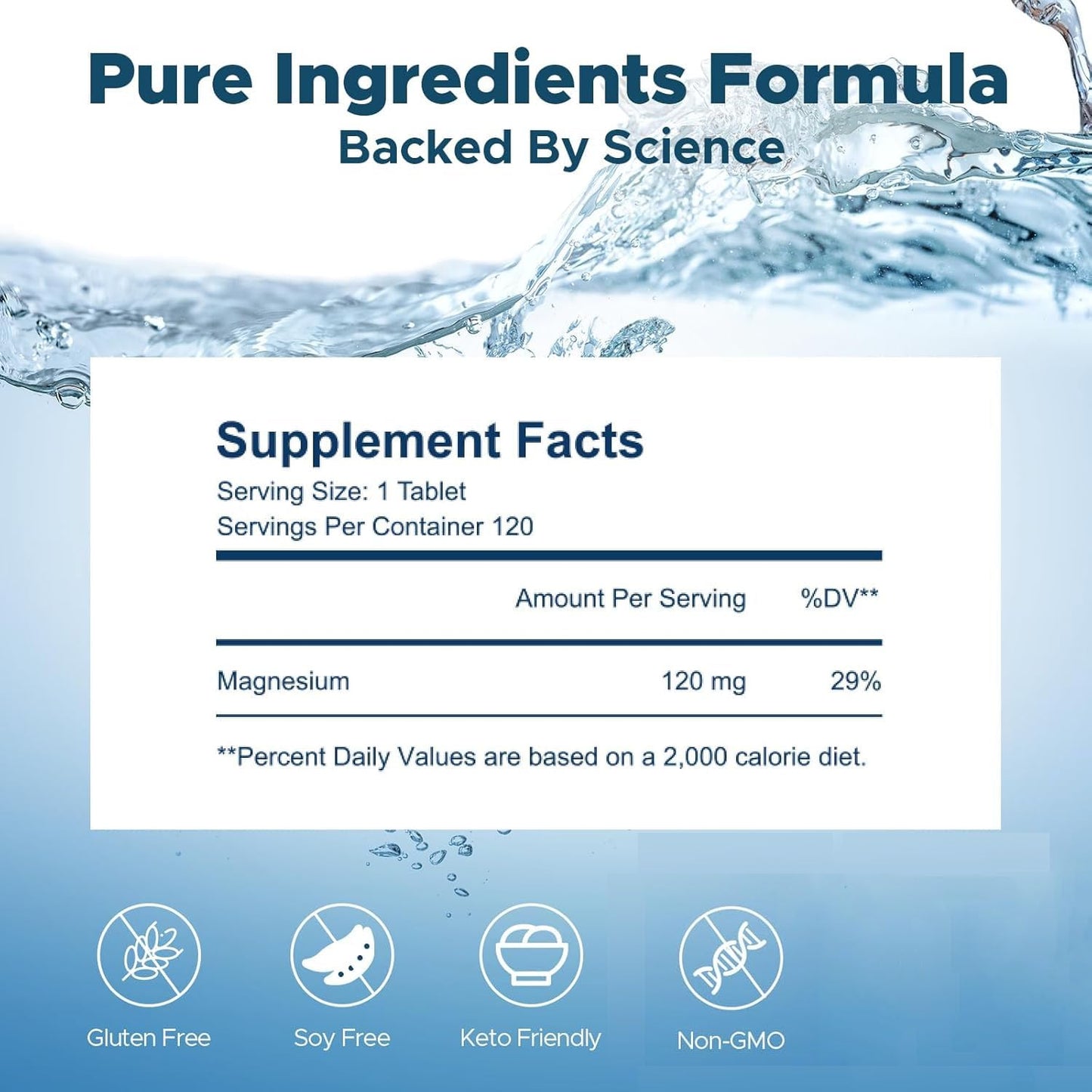 KEDISOM H2 Molecular Hydrogen with Elemental Magnesium Tablets, 120 Count