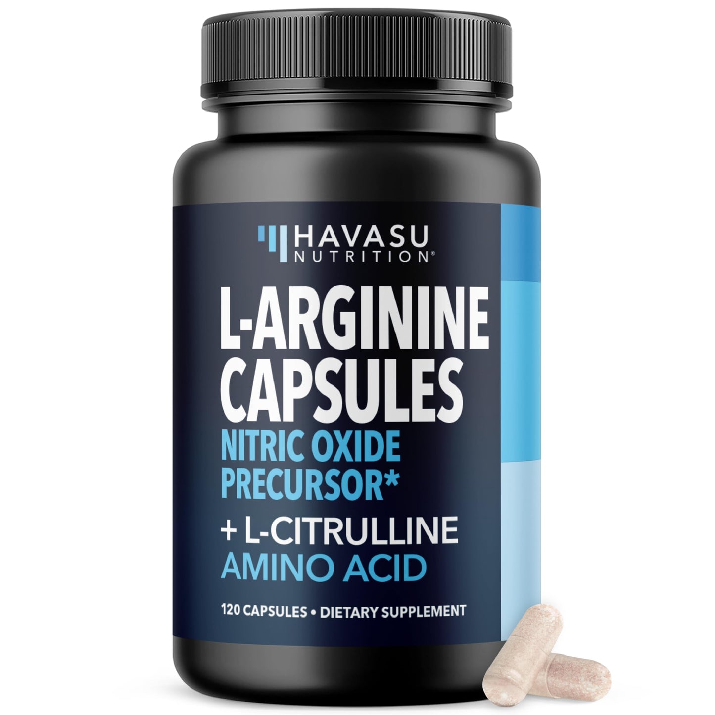 HAVASU NUTRITION L-Arginine with L-Citrulline Capsules, 120 Count