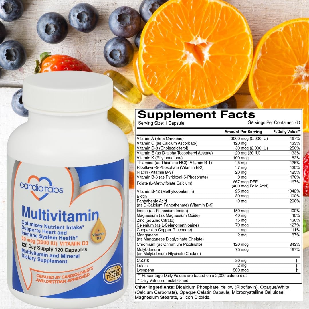 CardioTabs Multivitamin Capsule, 120 Capsules
