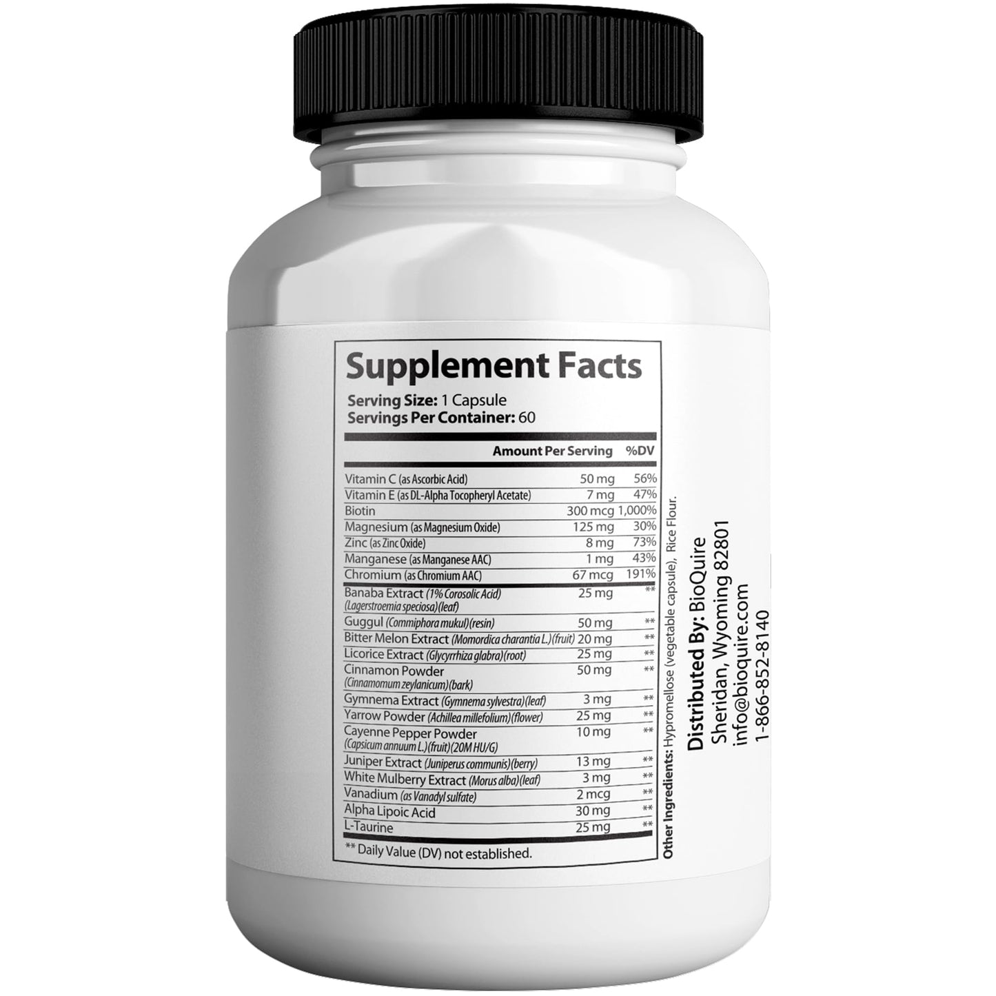 BIOQUIRE GlucoGoes Down Ultra Dietary Supplement Capsule, 60 Capsules