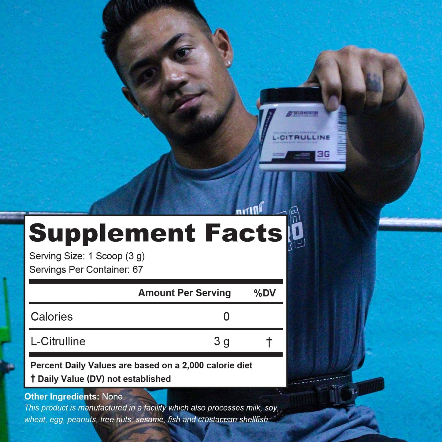Cutler Nutrition Jay Essentials 100% Pure L-Citrulline Powder, Unflavored, 7.05 oz