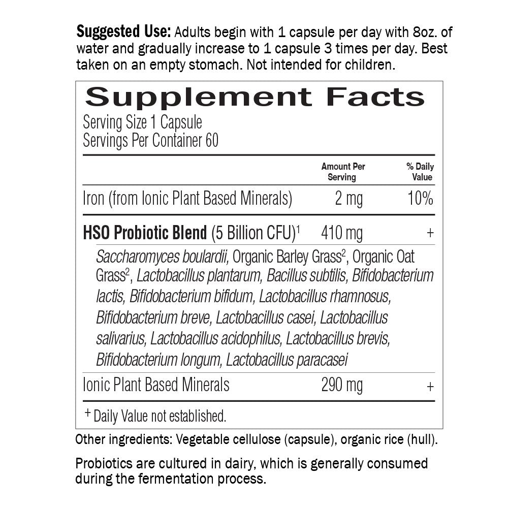Garden of Life Probiotics for Digestive Health and Gut Health Balance, Primal Defense Ultra Ultimate Formula, 15 Billion CFU and 13 Strains Plus HSOs, 60 Capsules