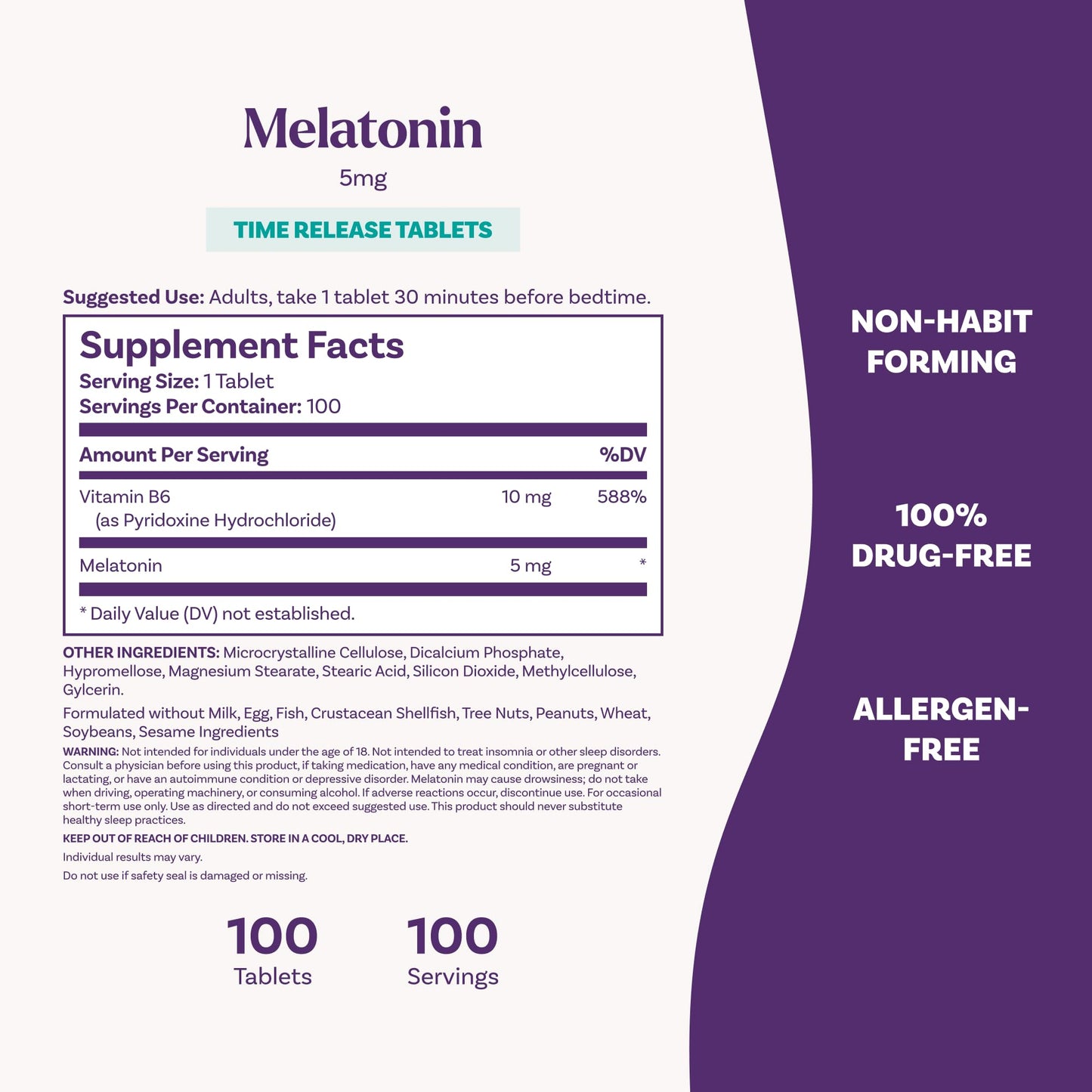 Natrol Melatonin 5 mg Time Release Nighttime Sleep Aid, 90 Tablets