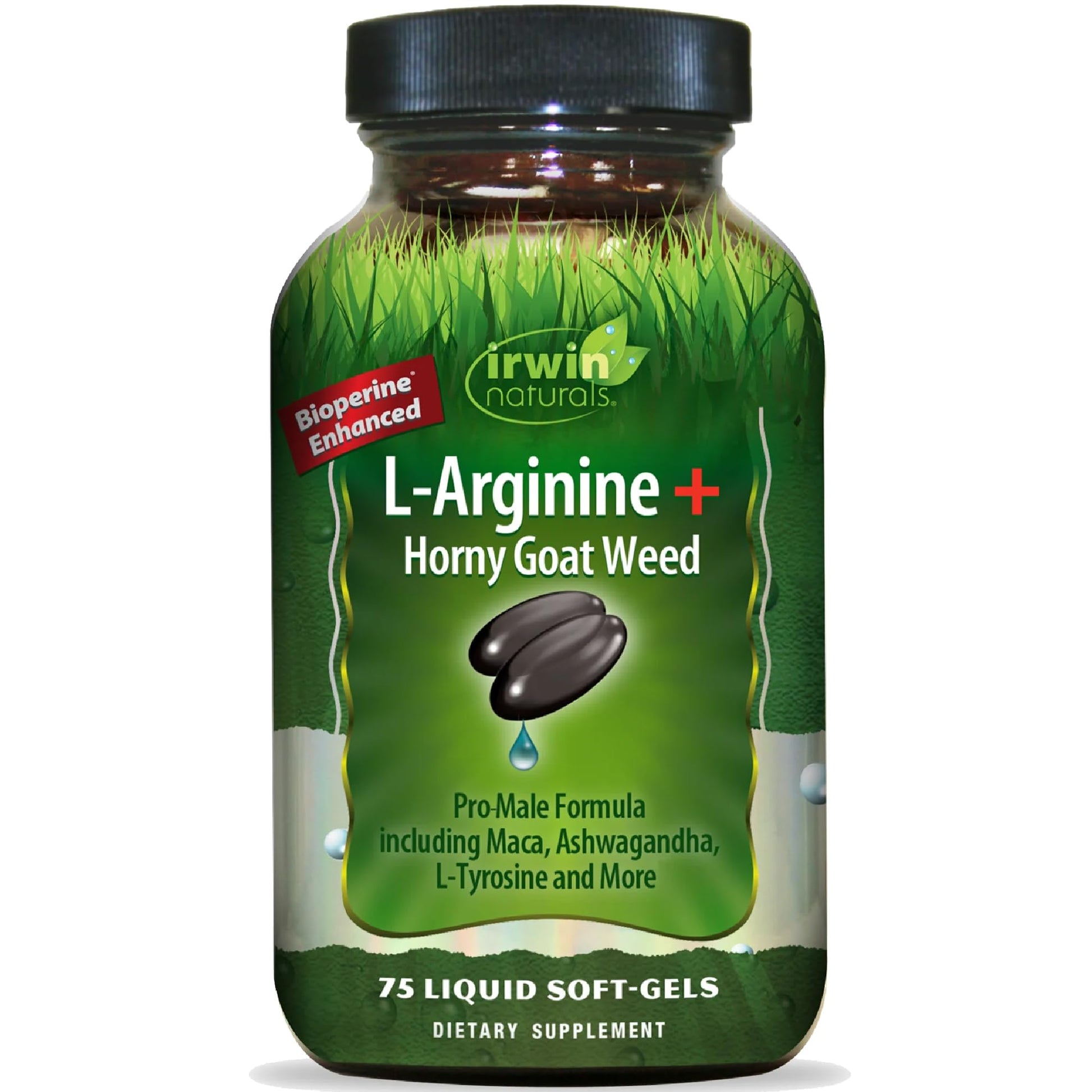 Irwin Naturals L-Arginine + Horny Goat Weed 75 Softgels