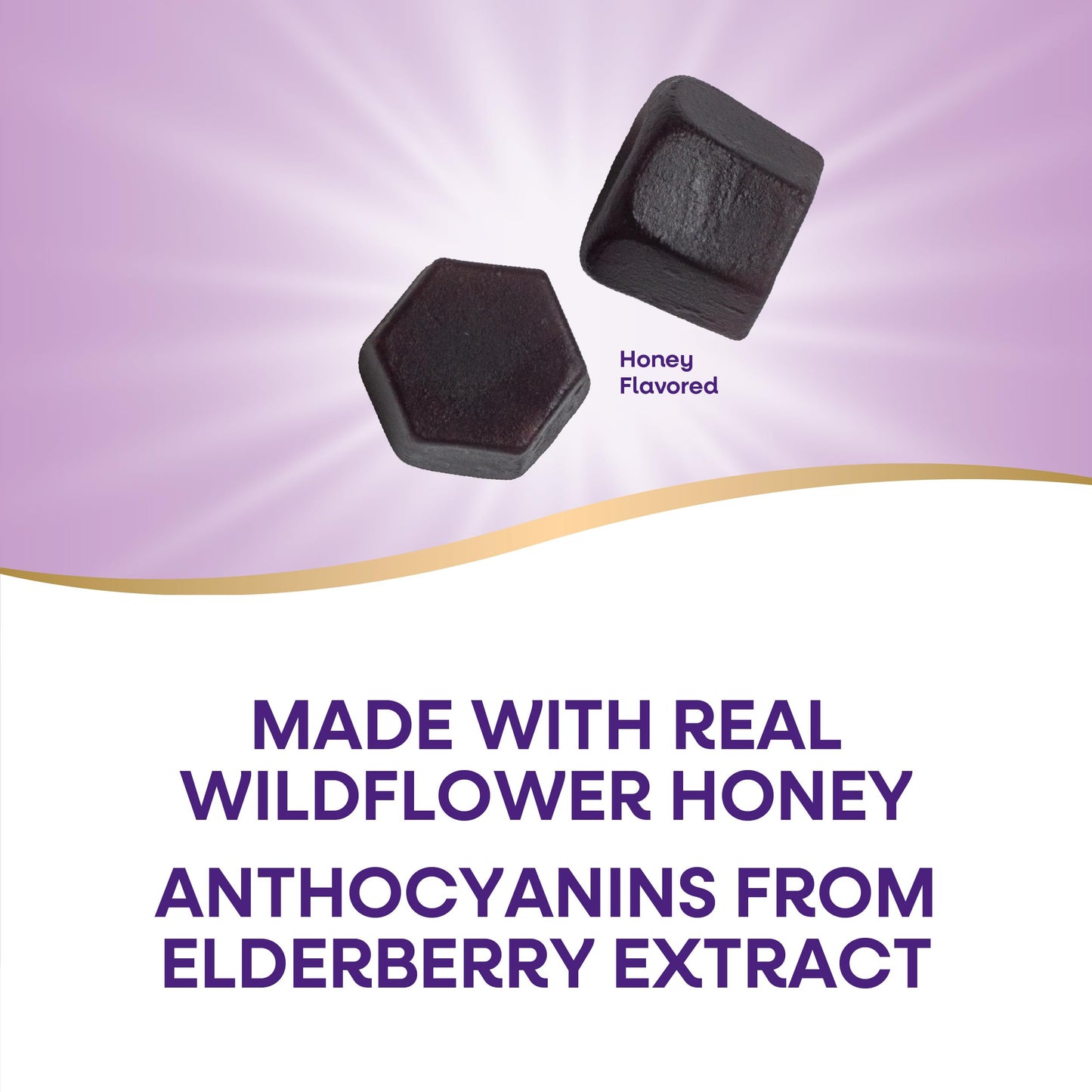 Nature's Way Sambucus Elderberry + Wildflower Honey Immune Gummy, 50 Gummies