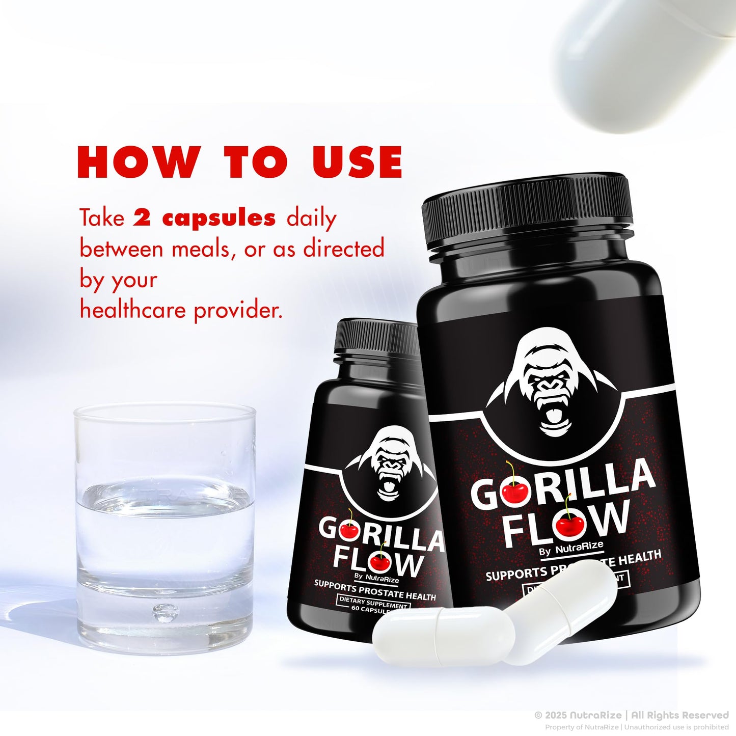 NutraRize Gorilla Flow Capsule, 60 Capsules